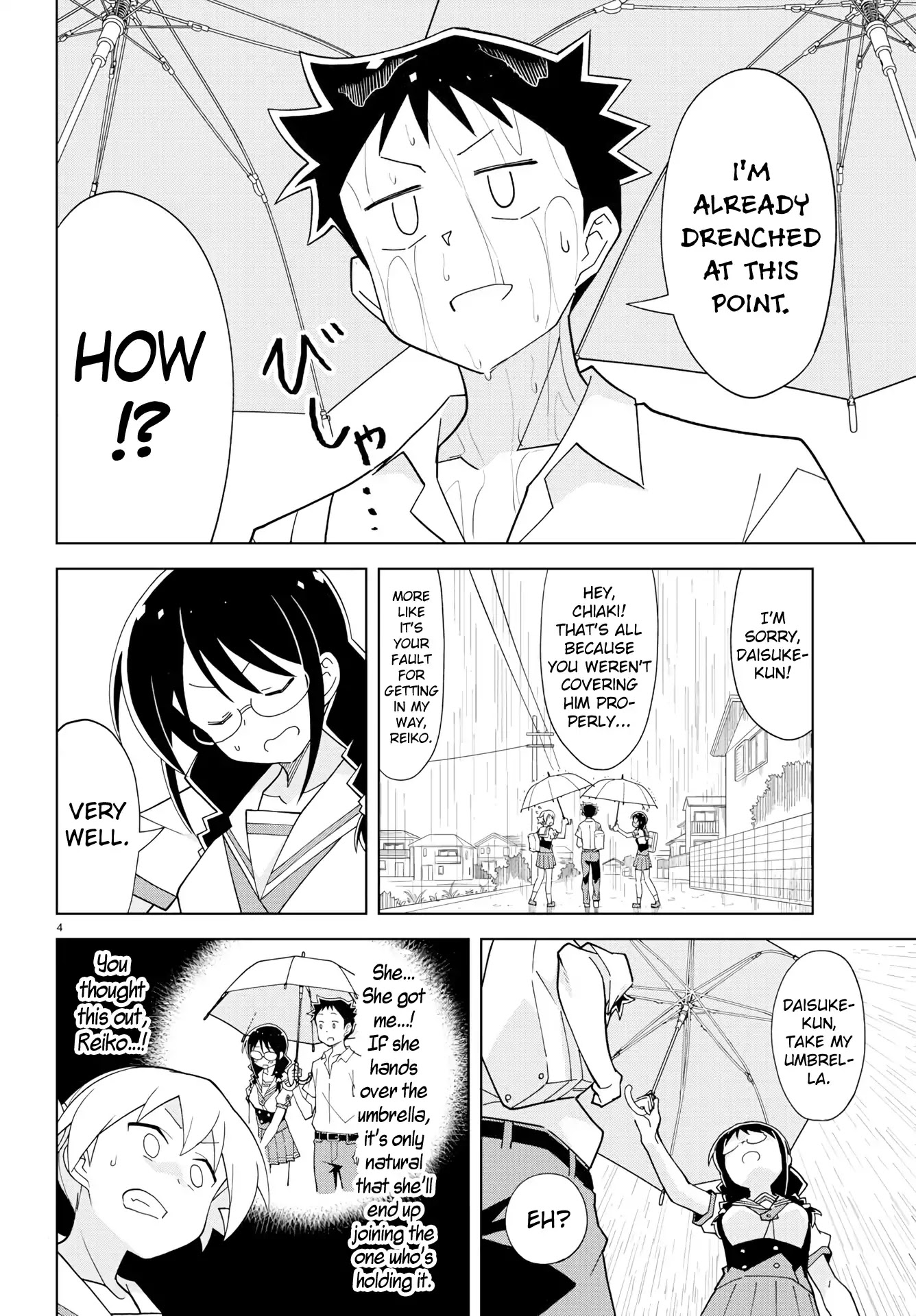 Atsumare! Fushigi Kenkyu-bu Chapter 135 page 4 - Chapter 135: The Mystery of Sharing Umbrellas