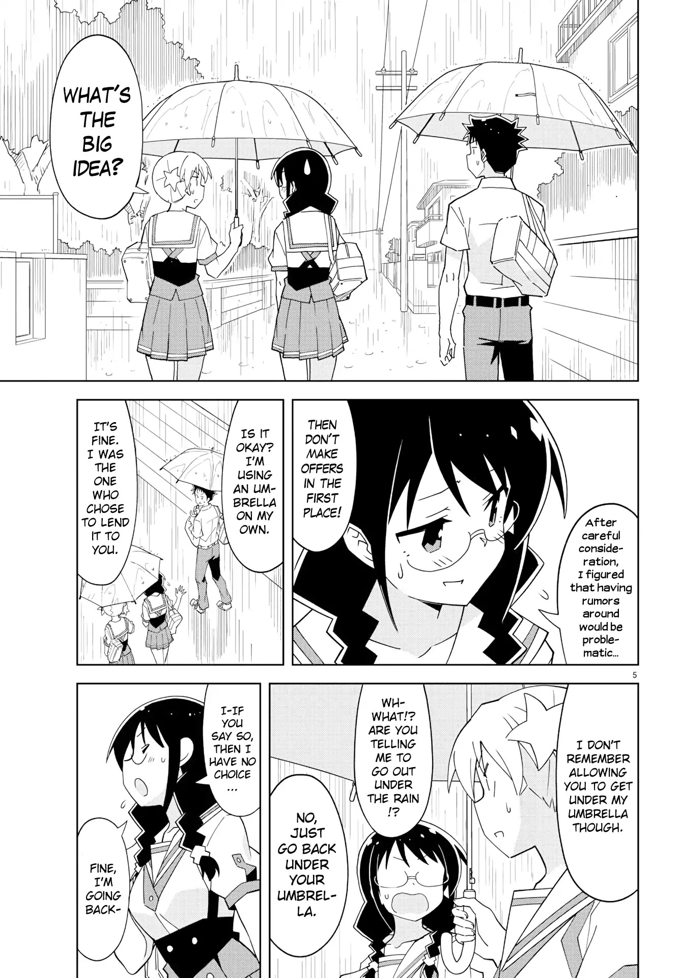 Atsumare! Fushigi Kenkyu-bu Chapter 135 page 5 - Chapter 135: The Mystery of Sharing Umbrellas