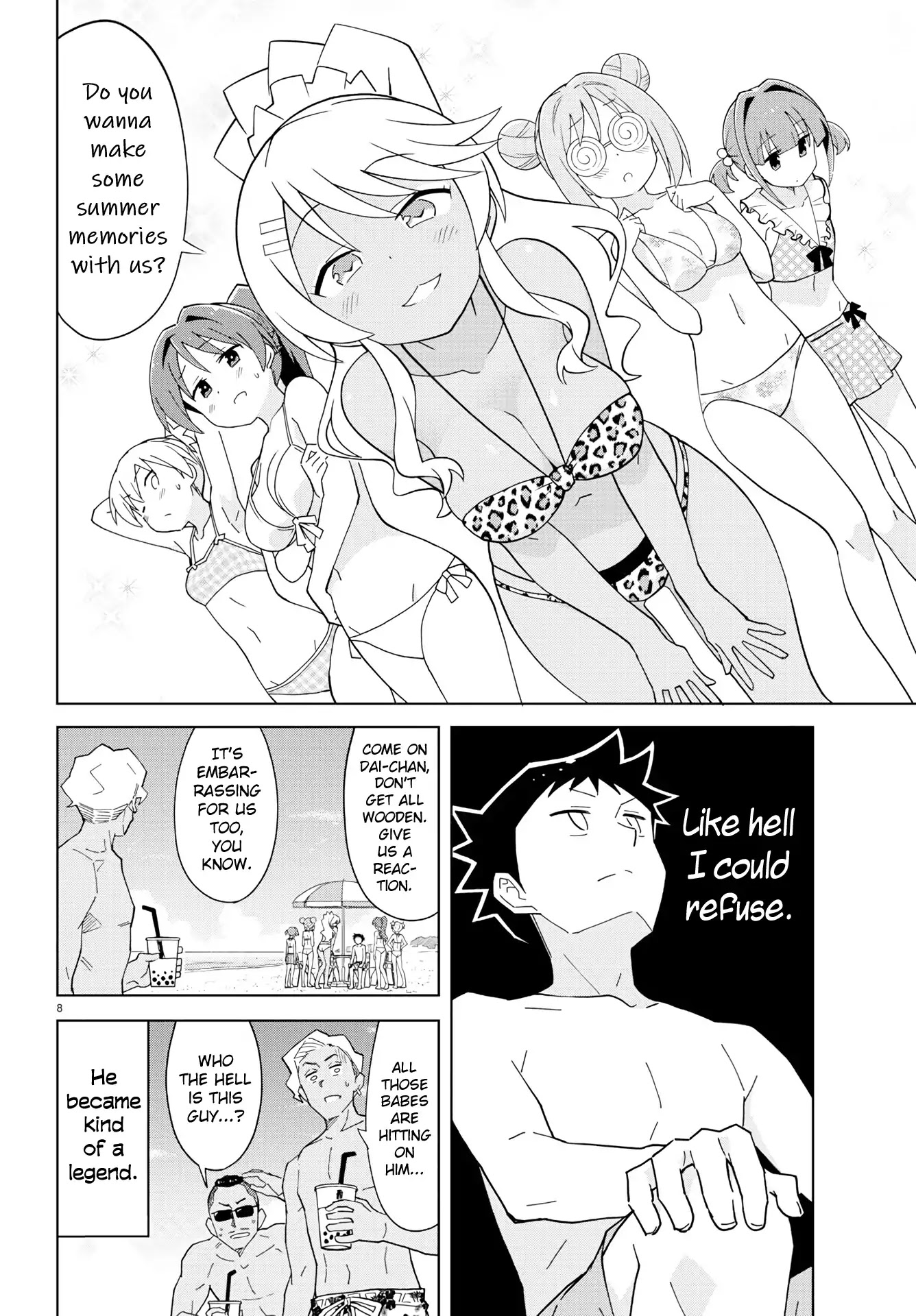 Atsumare! Fushigi Kenkyu-bu Chapter 139 page 8 - Chapter 139: The Mystery of Countering Getting Hit On
