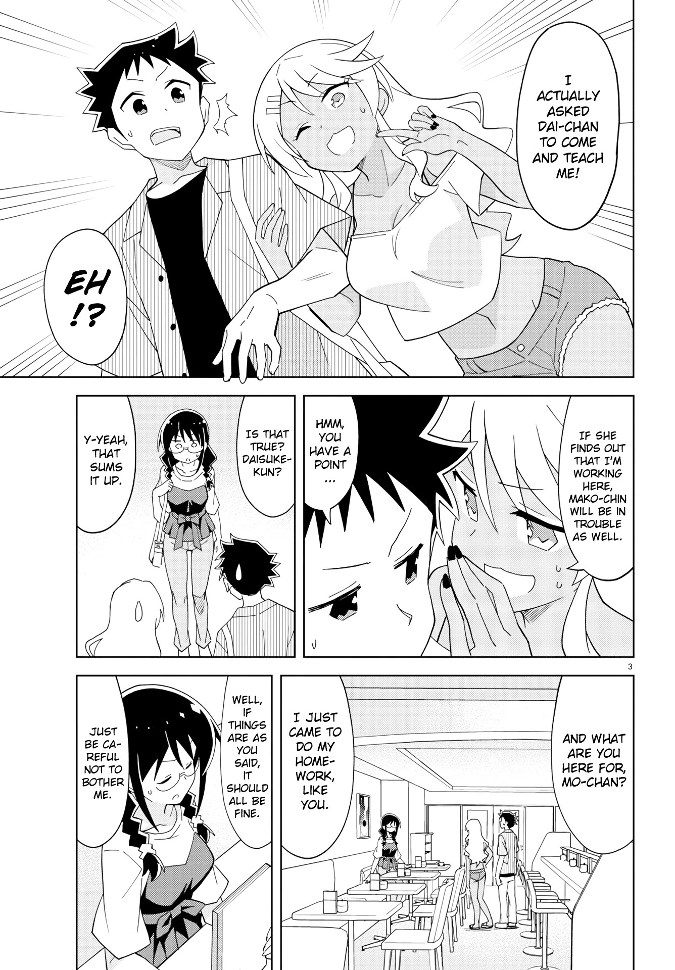 Atsumare! Fushigi Kenkyu-bu Chapter 140 page 3 - Chapter 140: The Mystery of Sharing Tables