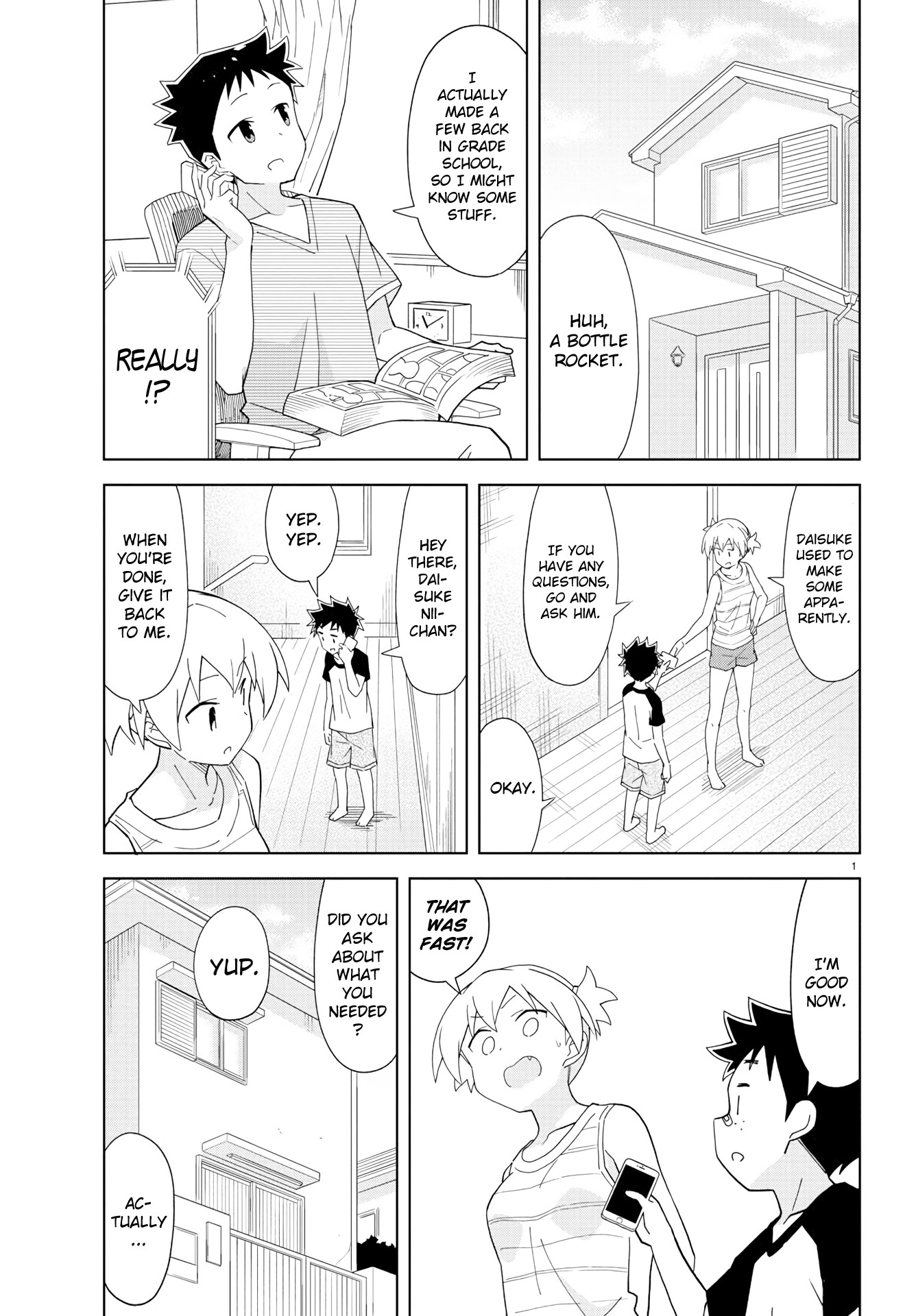 Atsumare! Fushigi Kenkyu-bu Chapter 143 page 1 - Chapter 143: The Mystery of Bottle Rockets