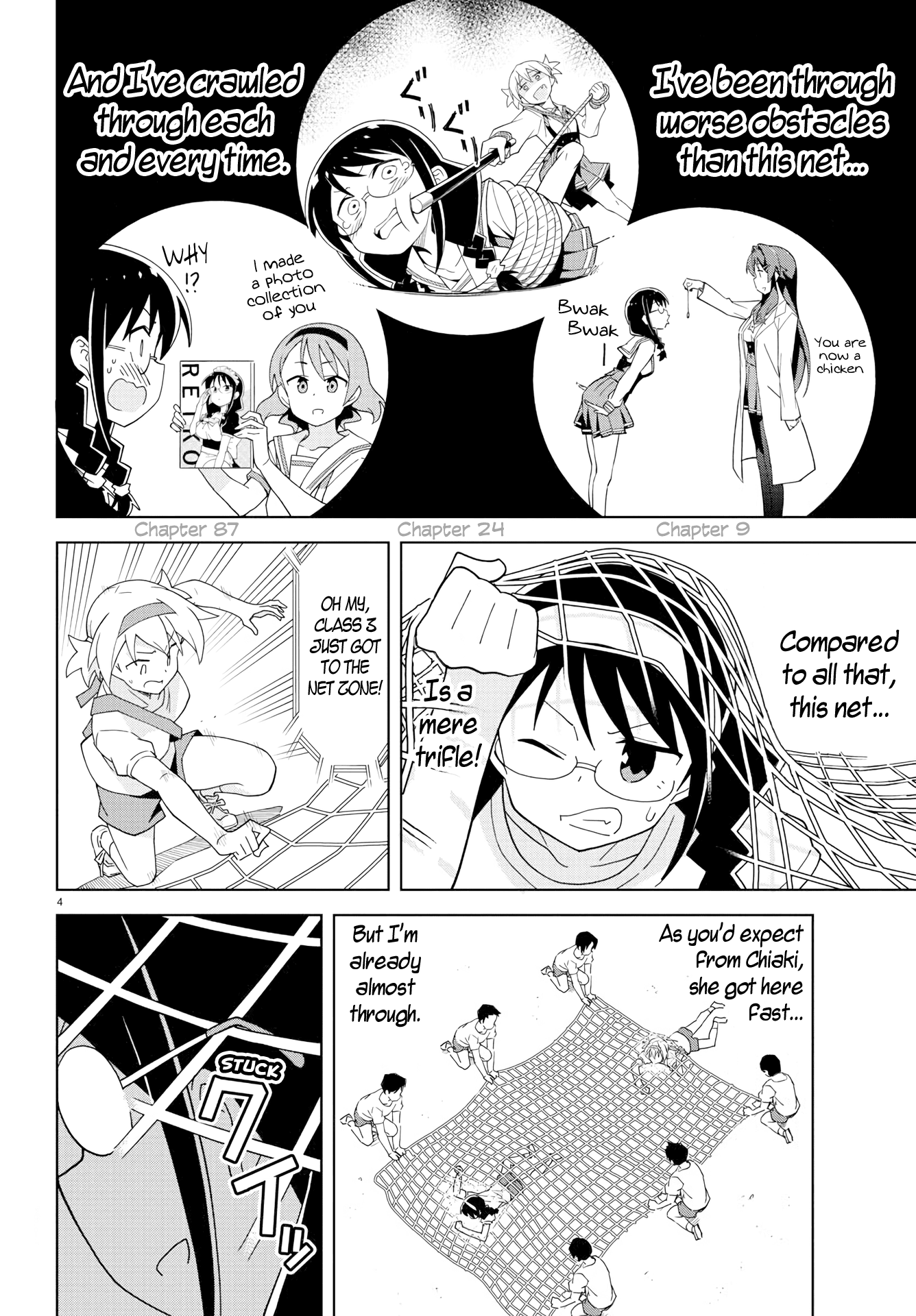 Atsumare! Fushigi Kenkyu-bu Chapter 147 page 4 - Chapter 147: The Mystery of Net Crawling