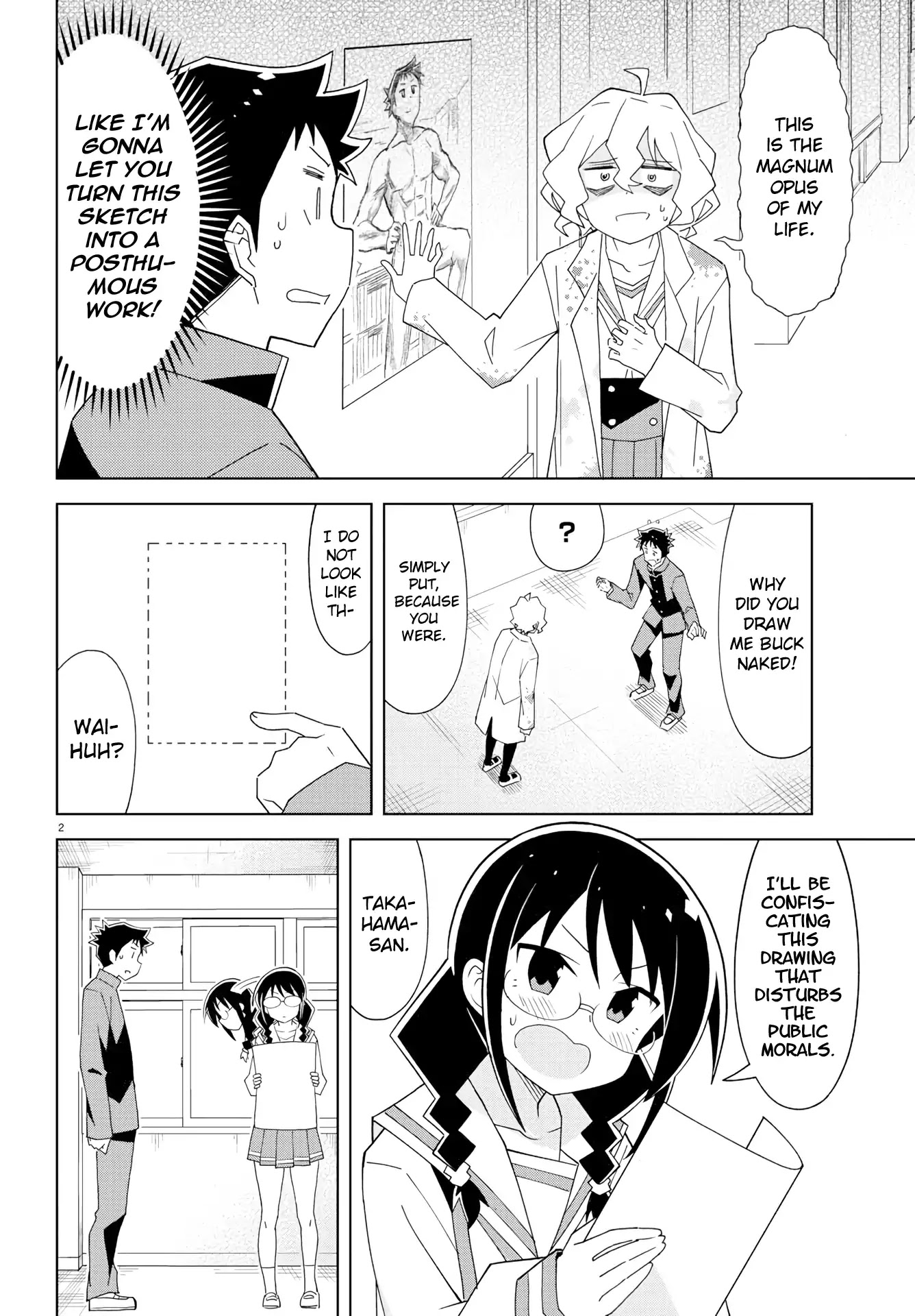 Atsumare! Fushigi Kenkyu-bu Chapter 154 page 2 - Chapter 154: The Mystery of Nude Modeling