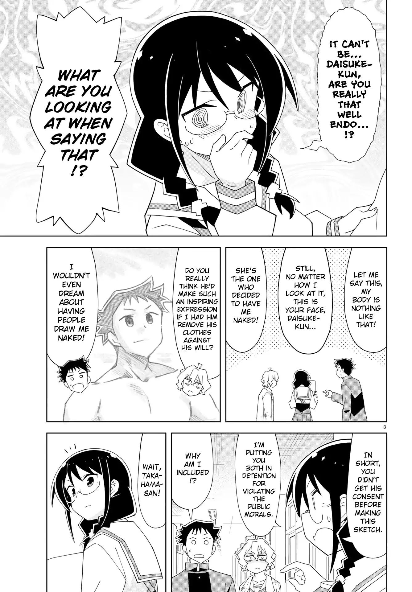 Atsumare! Fushigi Kenkyu-bu Chapter 154 page 3 - Chapter 154: The Mystery of Nude Modeling