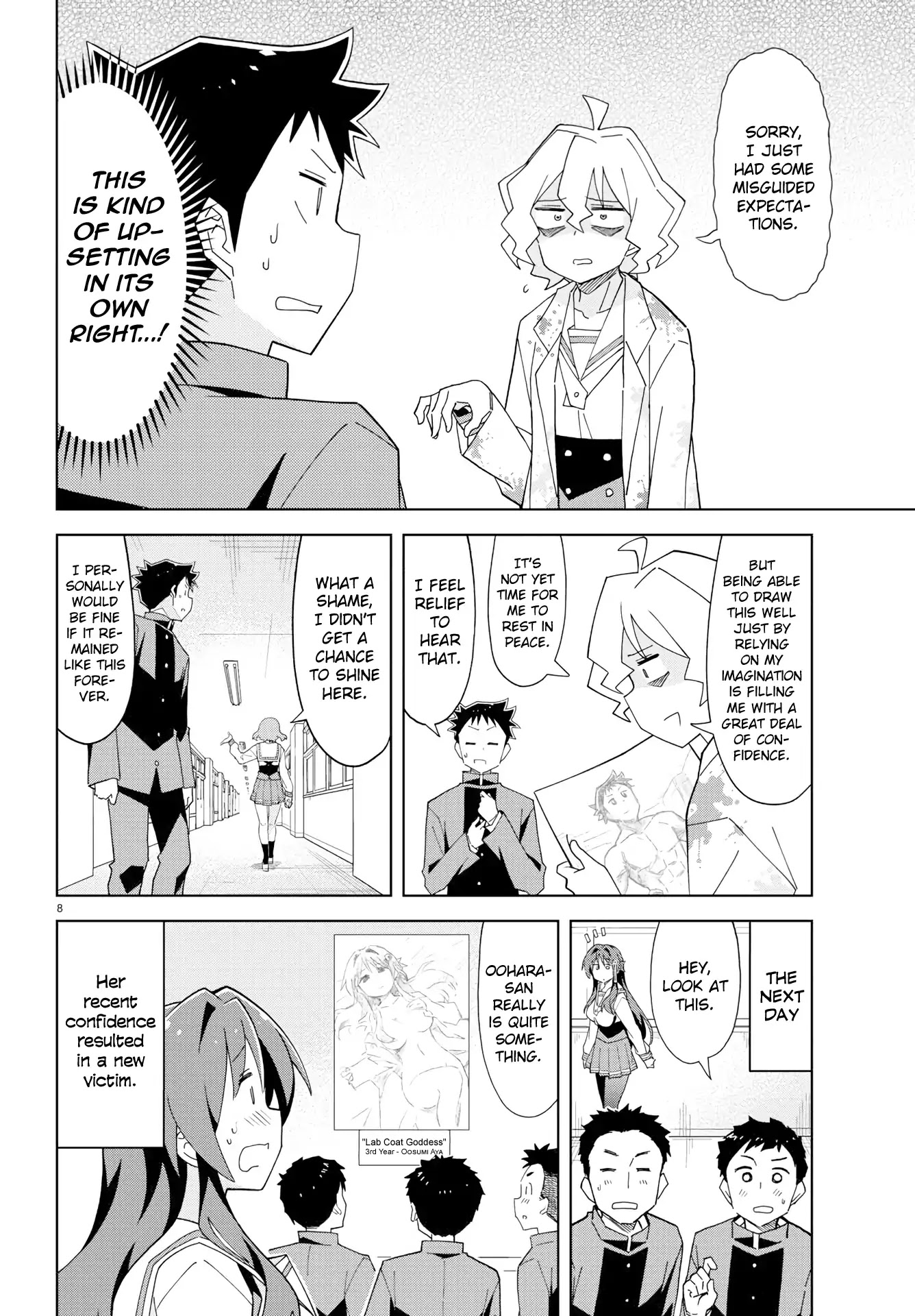 Atsumare! Fushigi Kenkyu-bu Chapter 154 page 8 - Chapter 154: The Mystery of Nude Modeling