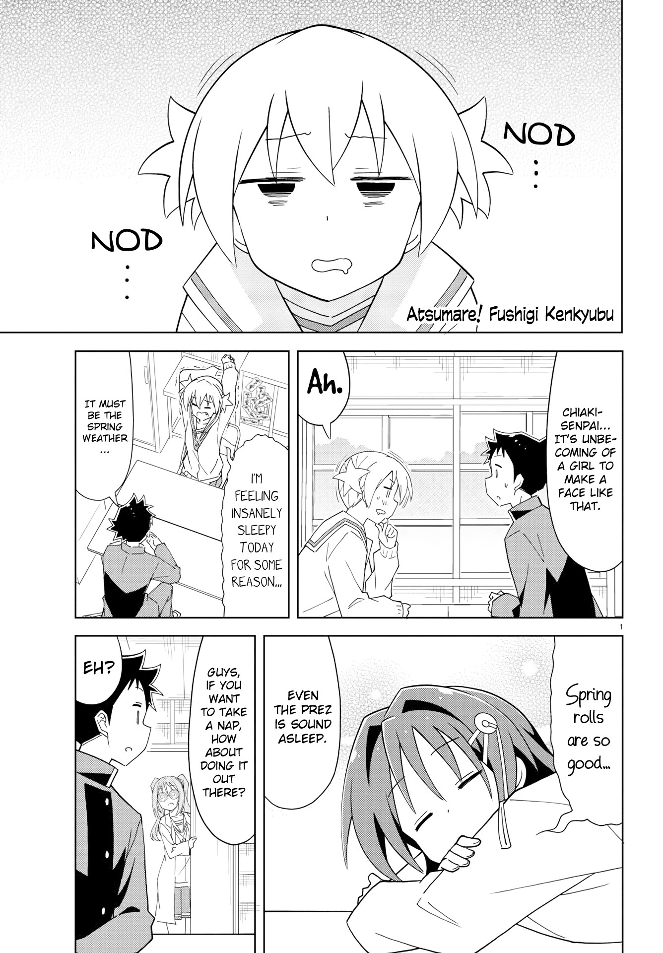 Atsumare! Fushigi Kenkyu-bu Chapter 172 page 1 - Chapter 172: The Mystery of Lawns