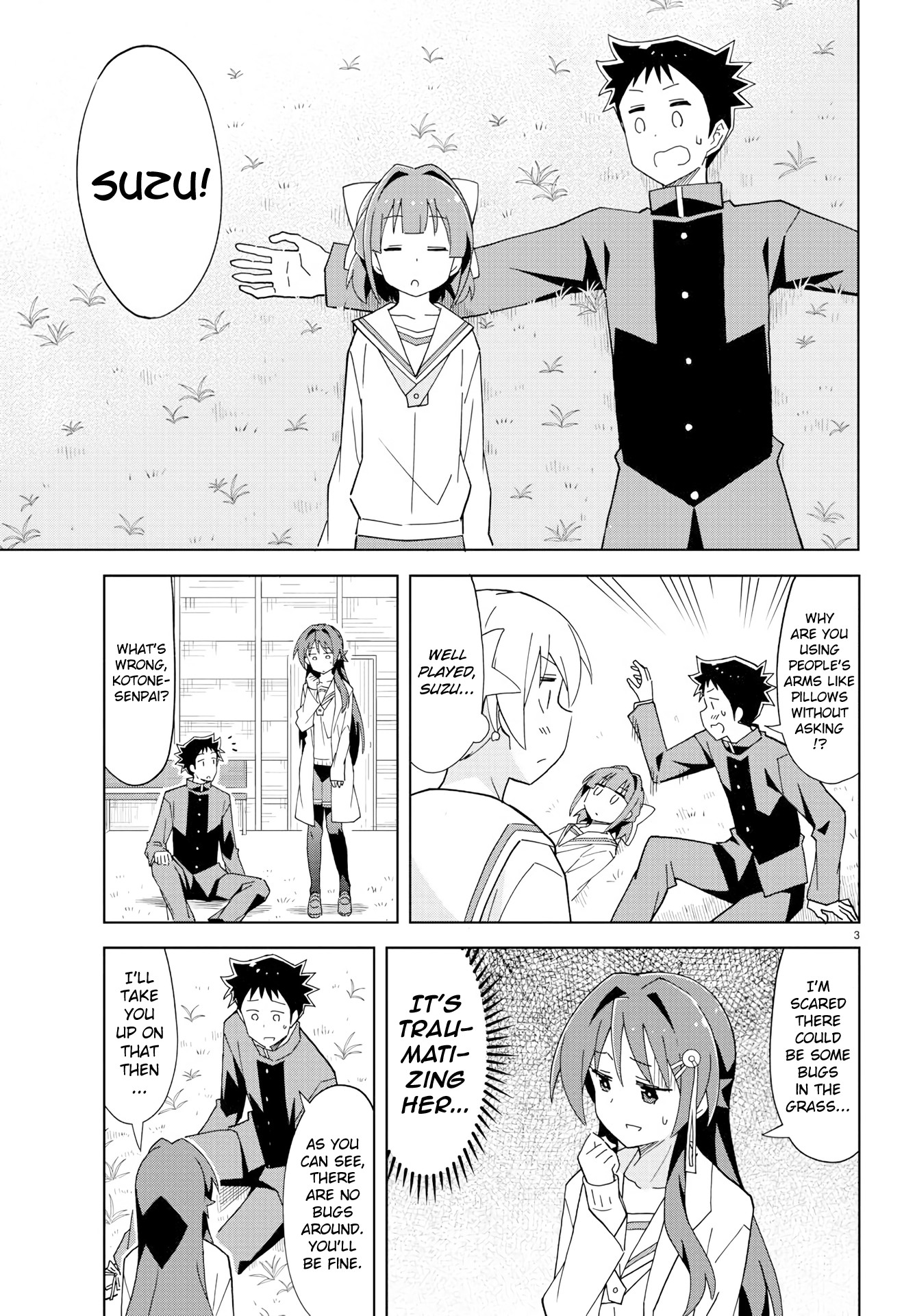 Atsumare! Fushigi Kenkyu-bu Chapter 172 page 3 - Chapter 172: The Mystery of Lawns