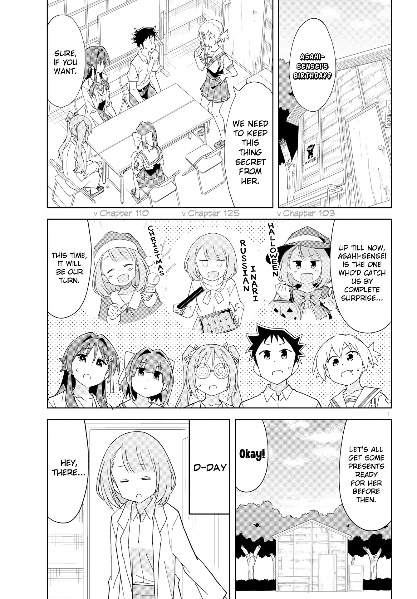 Atsumare! Fushigi Kenkyu-bu Chapter 182 page 1 - Chapter 182: The Mystery of Surprises