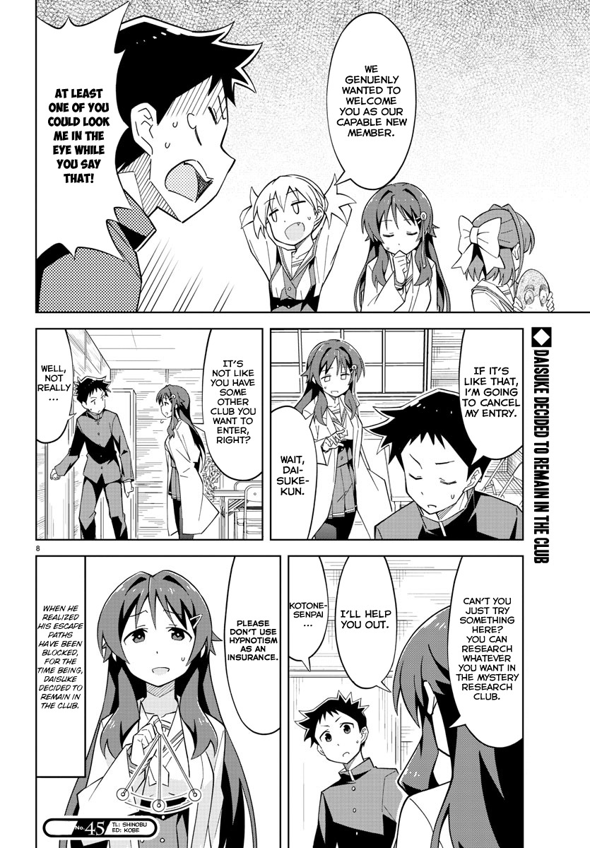 Atsumare! Fushigi Kenkyu-bu Chapter 2 page 8 - Chapter 2: Mysteries and the meaning of life