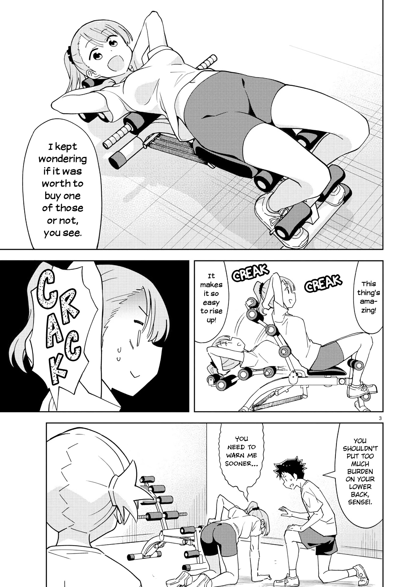 Atsumare! Fushigi Kenkyu-bu Chapter 233 page 3 - Chapter 233: The Mystery of Muscle Training