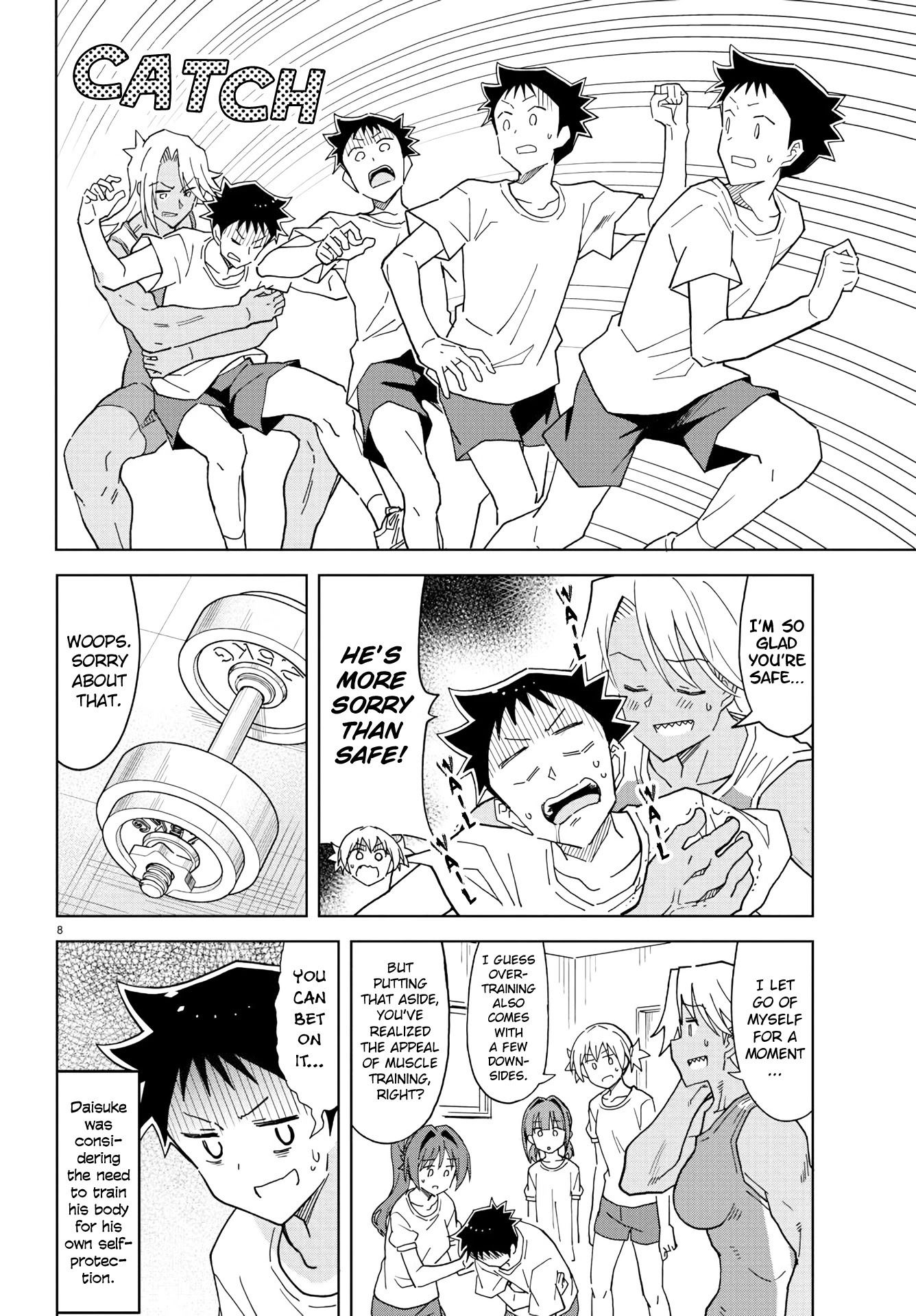 Atsumare! Fushigi Kenkyu-bu Chapter 233 page 8 - Chapter 233: The Mystery of Muscle Training