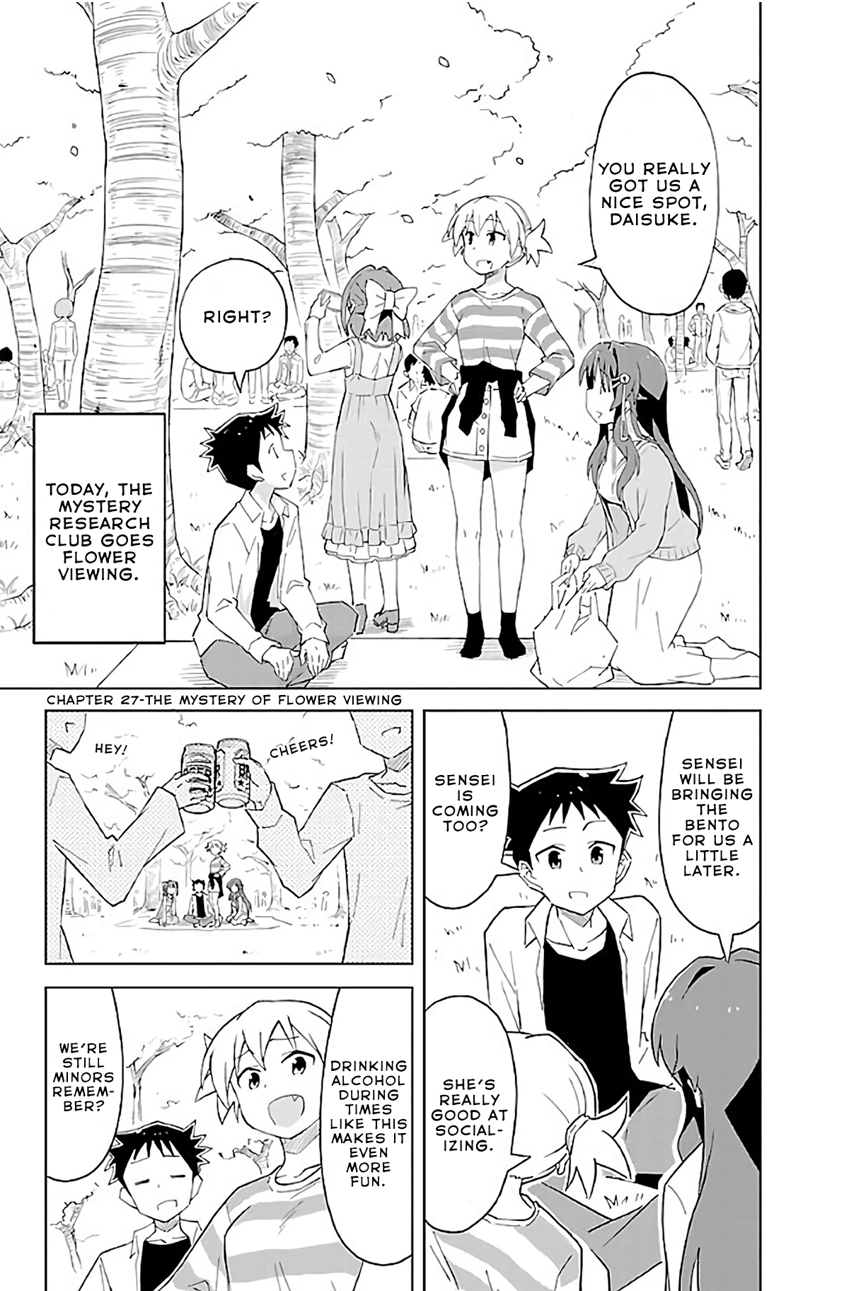 Atsumare! Fushigi Kenkyu-bu Chapter 27 page 2 - Chapter 27: The Mystery of Flower Viewing