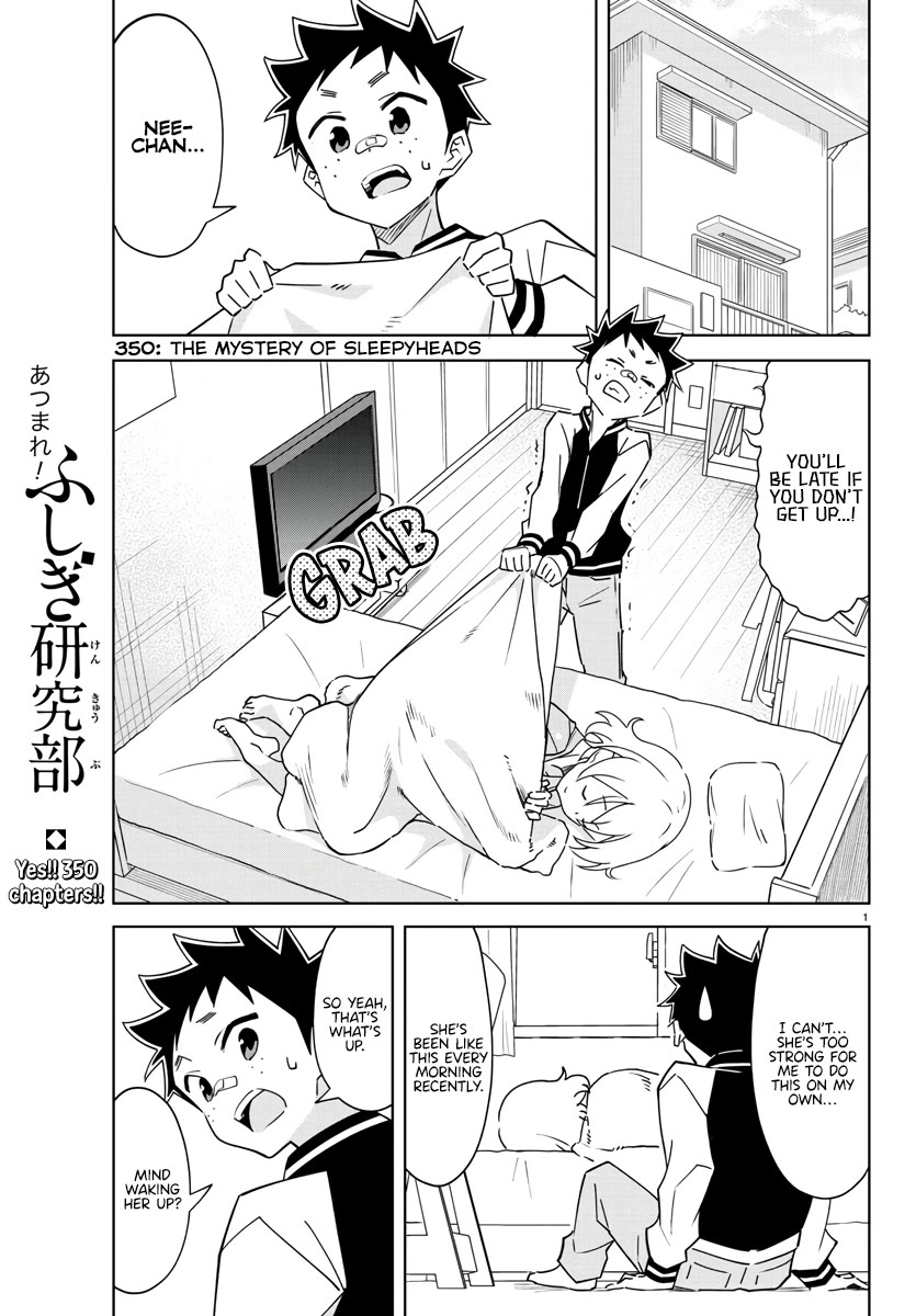 Atsumare! Fushigi Kenkyu-bu Chapter 350 page 1 - Chapter 350: The Mystery of Sleepyheads