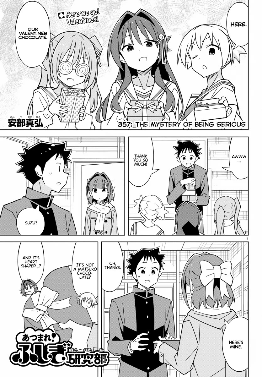 Atsumare! Fushigi Kenkyu-bu Chapter 357 page 1 - Chapter 357: The Mystery of Being Serious