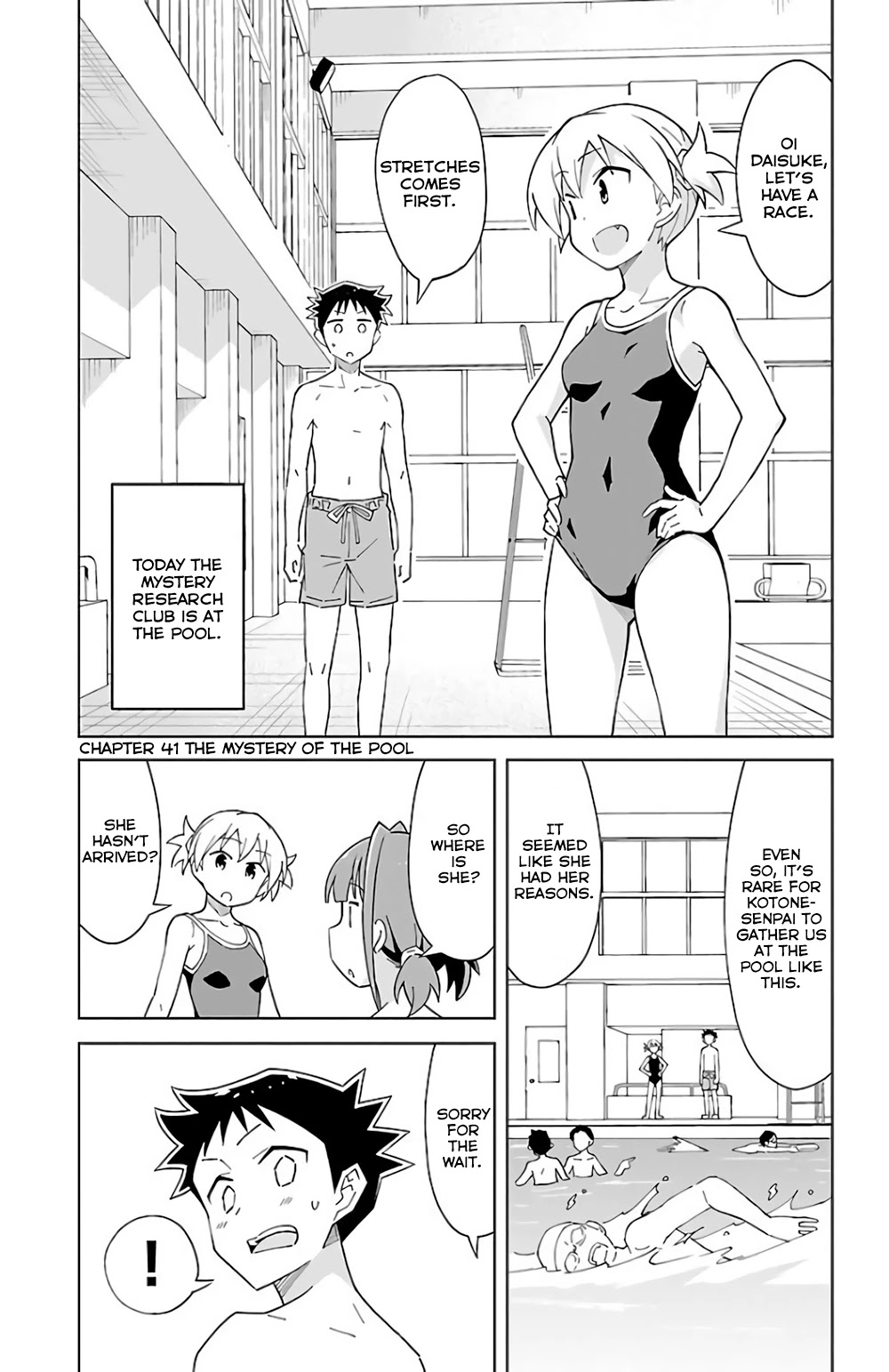 Atsumare! Fushigi Kenkyu-bu Chapter 41 page 1 - Chapter 41: The Mystery Of The Pool