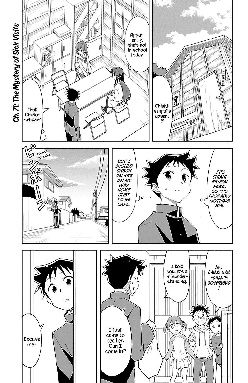 Atsumare! Fushigi Kenkyu-bu Chapter 71 page 1 - Chapter 71: The Mystery of Sick Visits