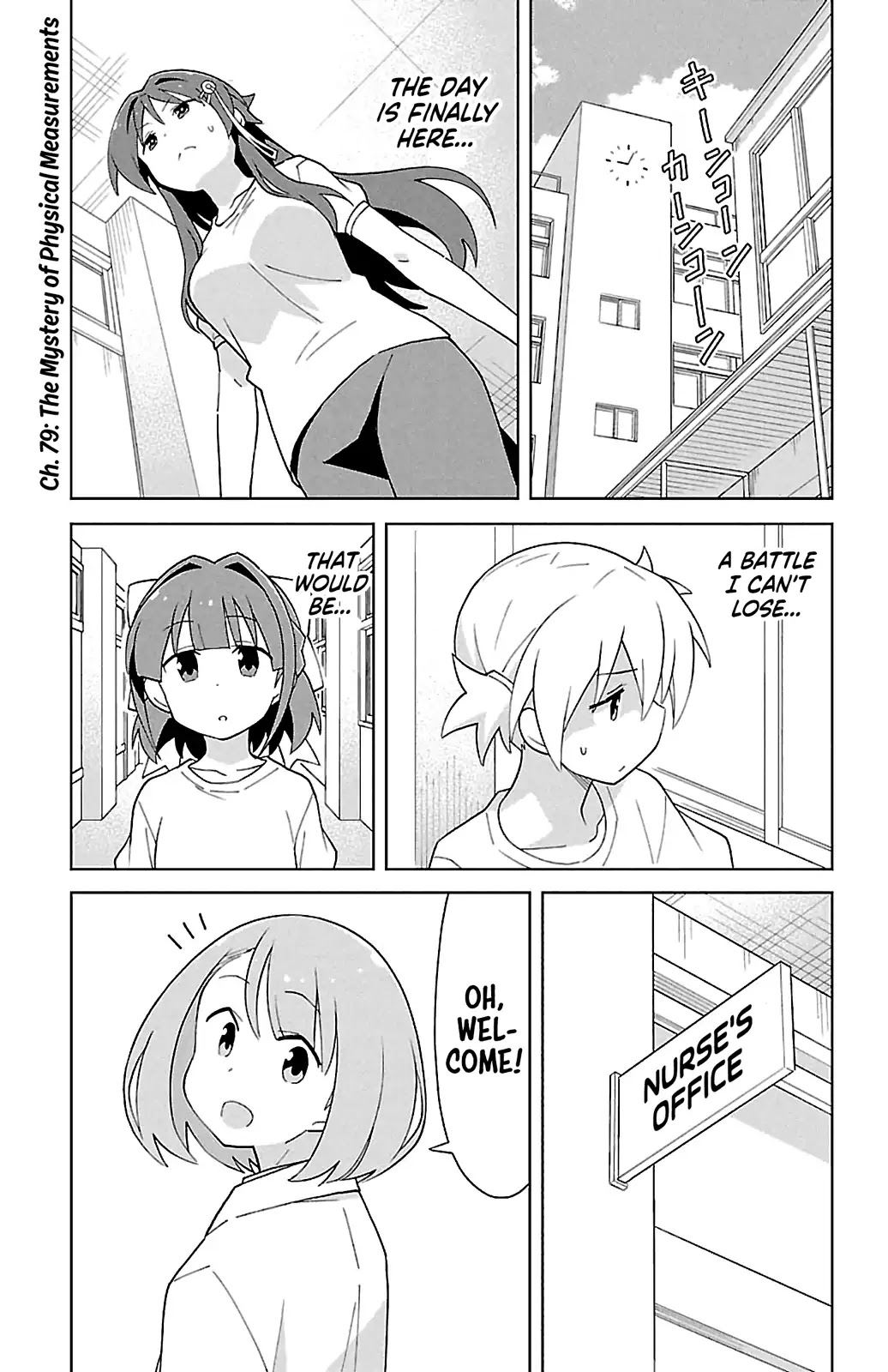Atsumare! Fushigi Kenkyu-bu Chapter 79 page 1 - Chapter 79: The Mystery of Physical Measurements