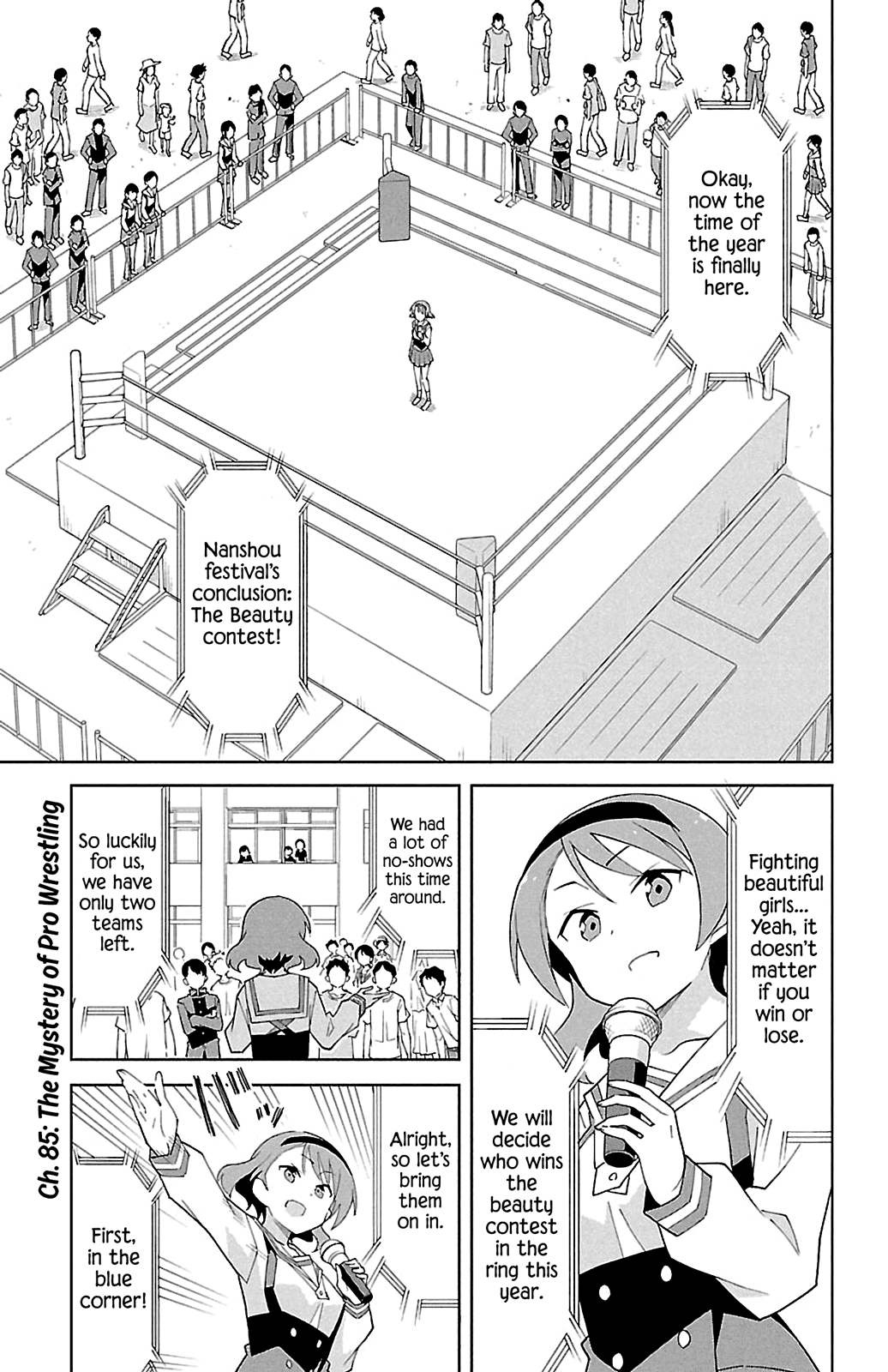 Atsumare! Fushigi Kenkyu-bu Chapter 85 page 1 - Chapter 85: The Mystery of Pro Wrestling
