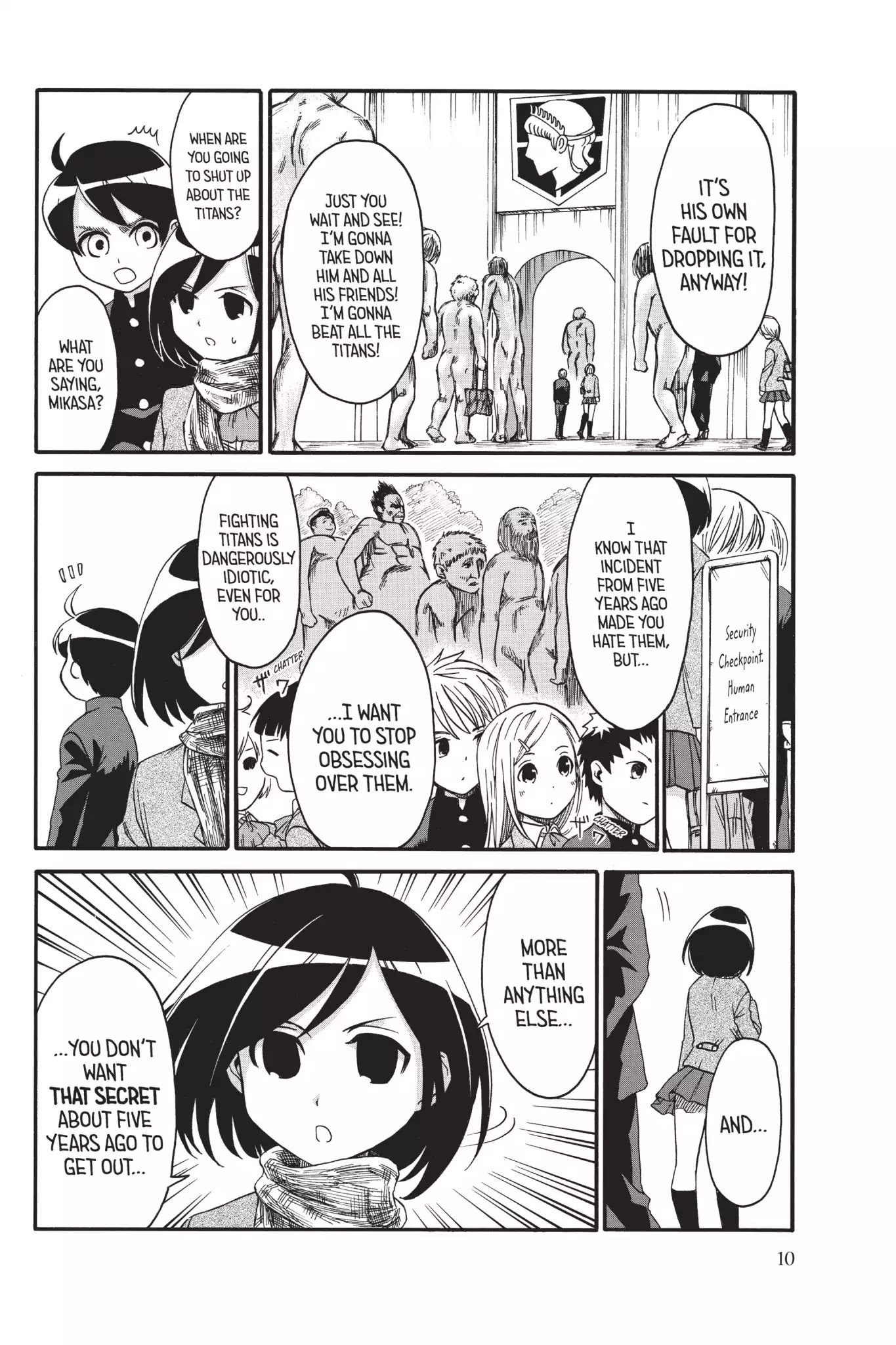Attack on Titan: Junior High Chapter 1 page 12 - Chapter 1: Vol.1 1st Period: That Did That To That