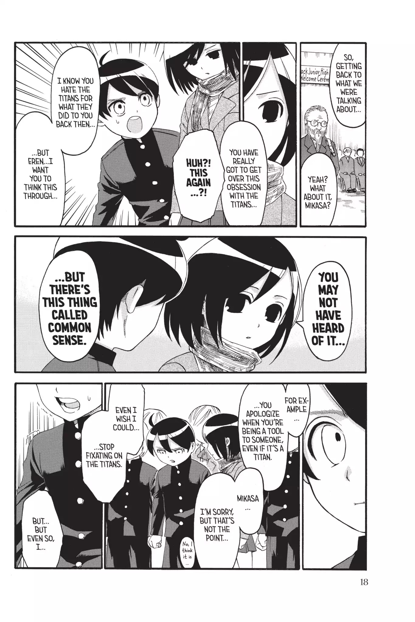 Attack on Titan: Junior High Chapter 1 page 20 - Chapter 1: Vol.1 1st Period: That Did That To That