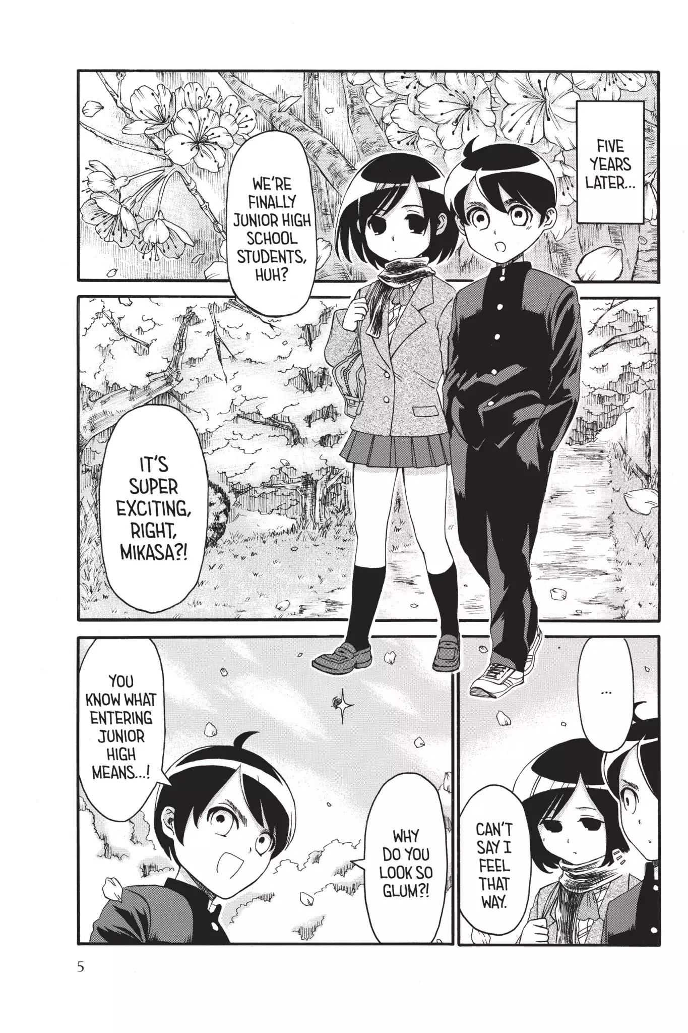 Attack on Titan: Junior High Chapter 1 page 7 - Chapter 1: Vol.1 1st Period: That Did That To That