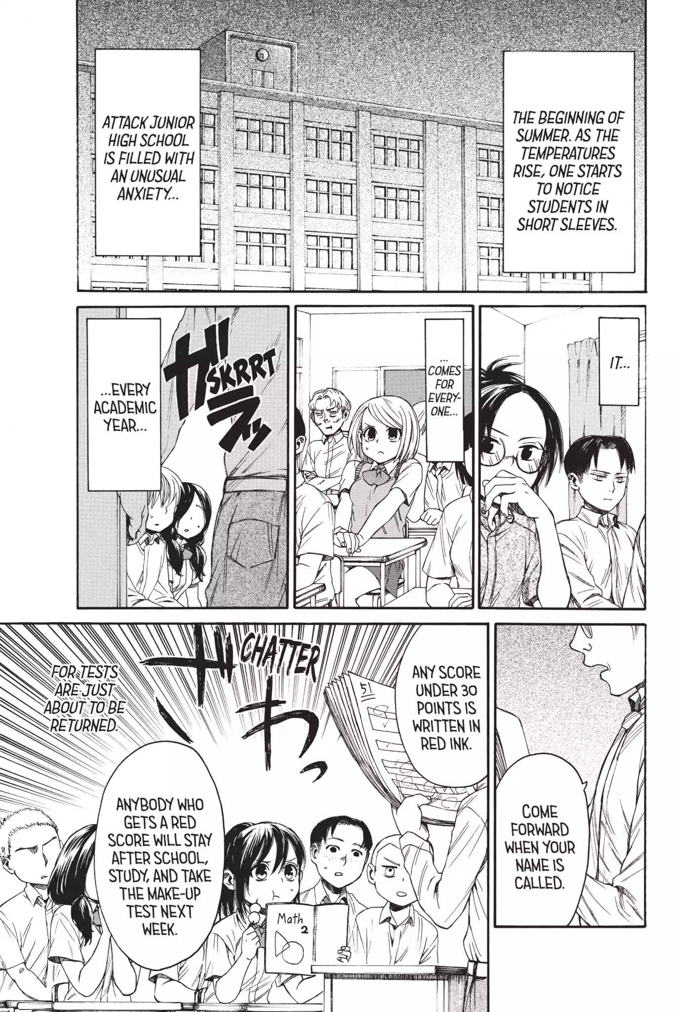 Attack on Titan: Junior High Chapter 11 page 1 - Chapter 11: Vol.1 11th Period: Everyone's After School