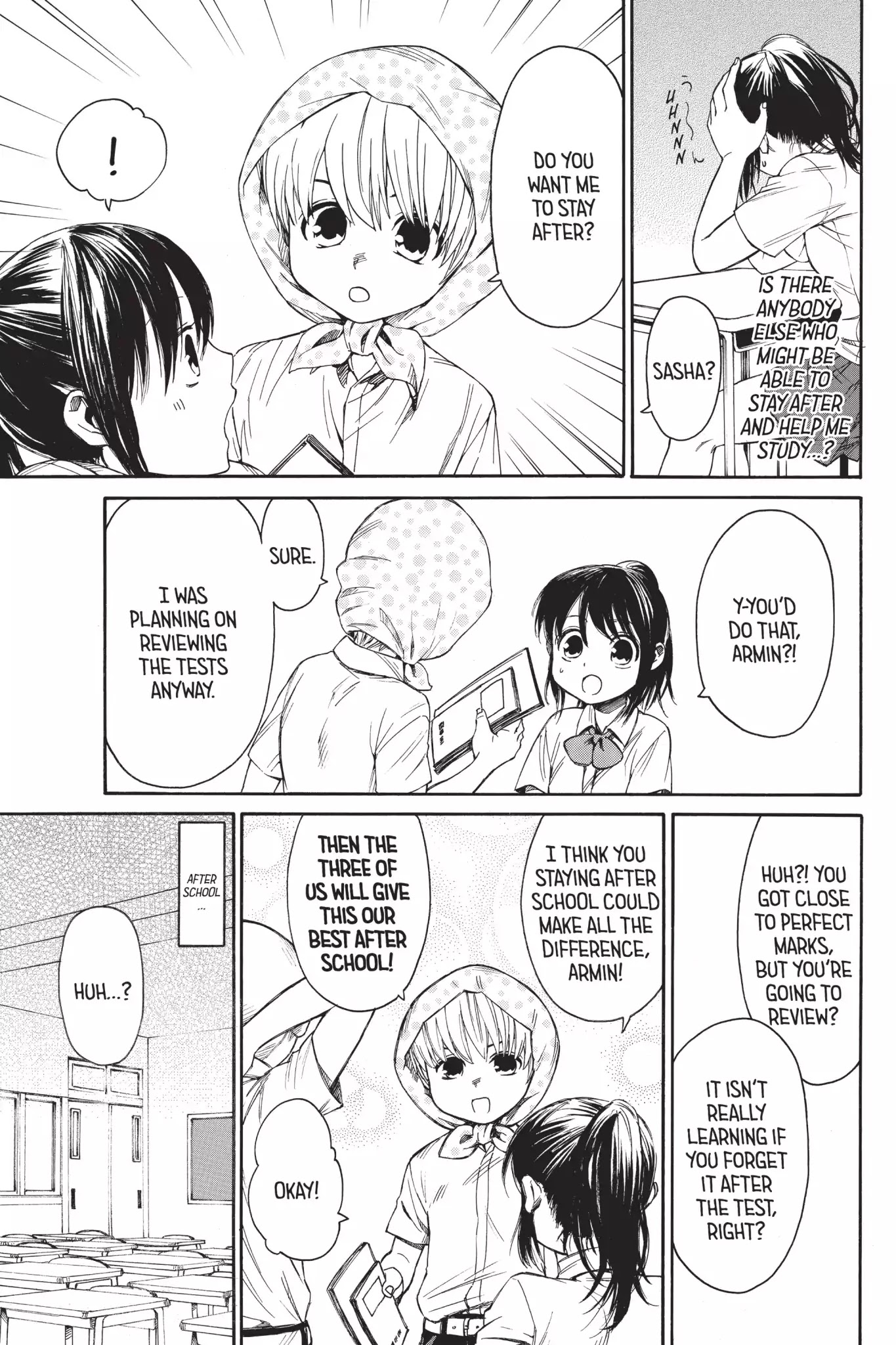 Attack on Titan: Junior High Chapter 11 page 3 - Chapter 11: Vol.1 11th Period: Everyone's After School
