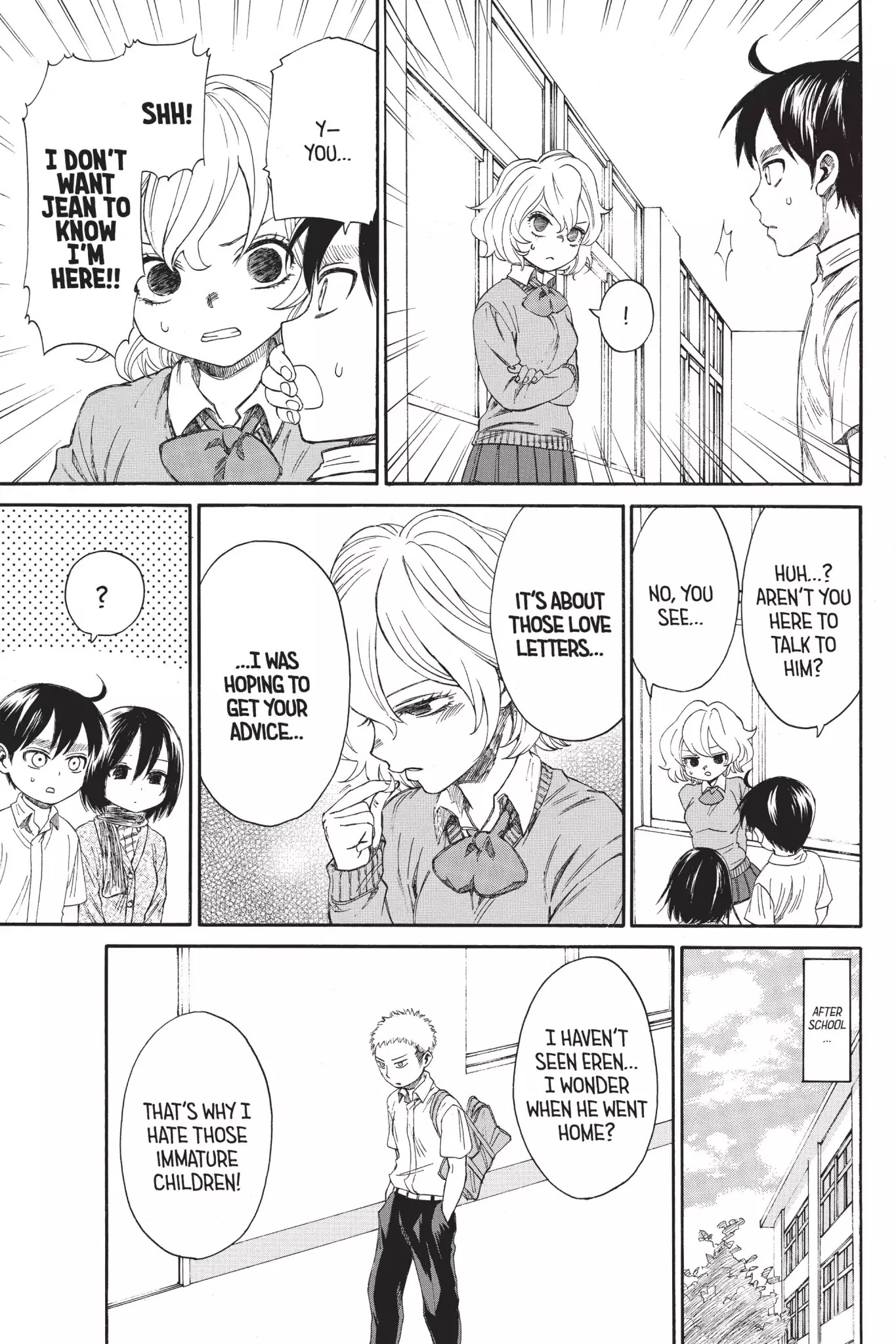 Attack on Titan: Junior High Chapter 12 page 11 - Chapter 12: Vol.1 12th Period: Too Big A Love