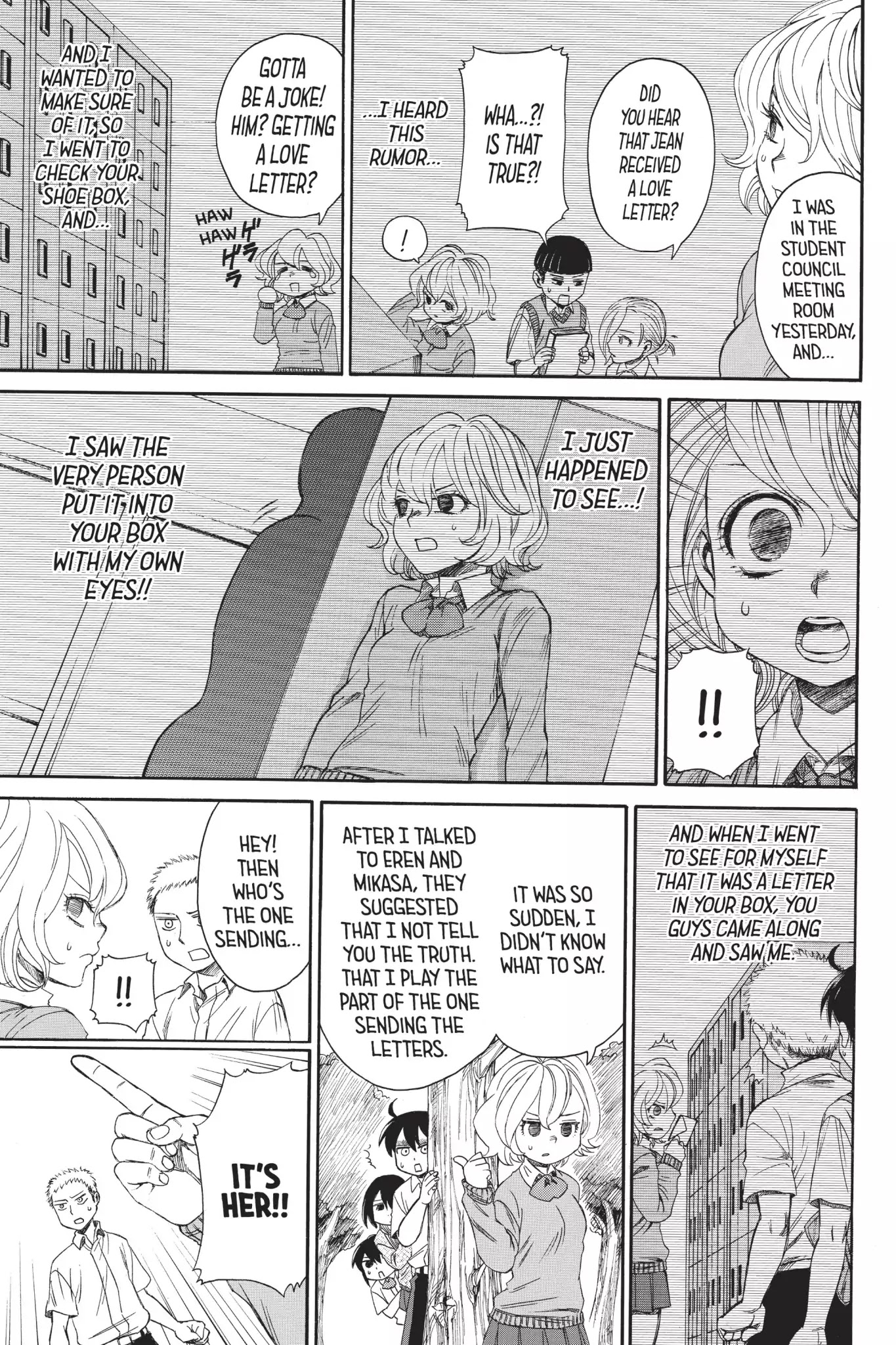 Attack on Titan: Junior High Chapter 12 page 15 - Chapter 12: Vol.1 12th Period: Too Big A Love