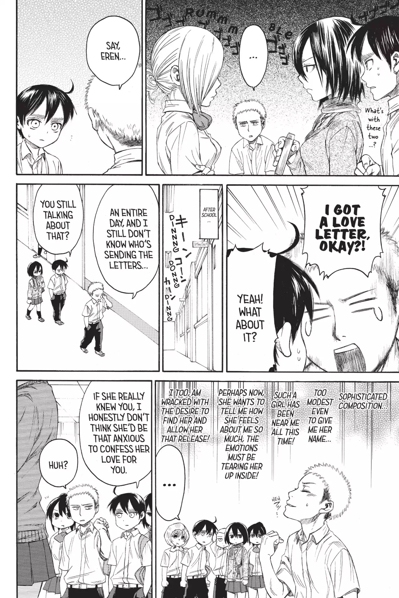 Attack on Titan: Junior High Chapter 12 page 8 - Chapter 12: Vol.1 12th Period: Too Big A Love