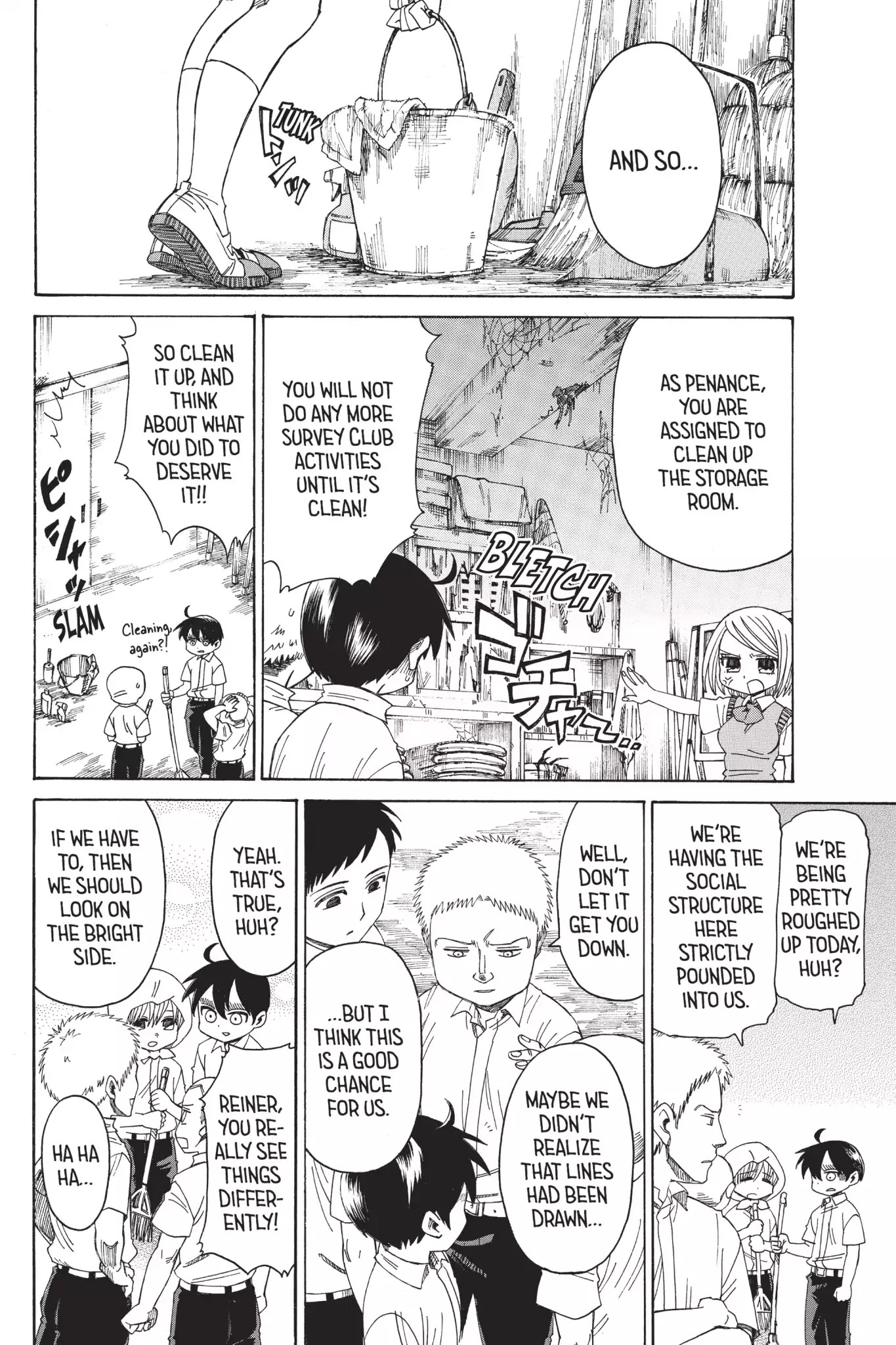 Attack on Titan: Junior High Chapter 14 page 10 - Chapter 14: Vol.1 14th Period: No, I Am Not Beneath You