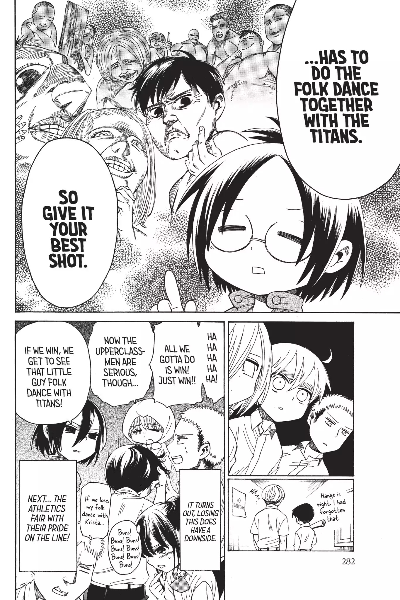 Attack on Titan: Junior High Chapter 15 page 1 - Chapter 15: Vol.1 15th Period: Upperclassmen Are Seriously Scary