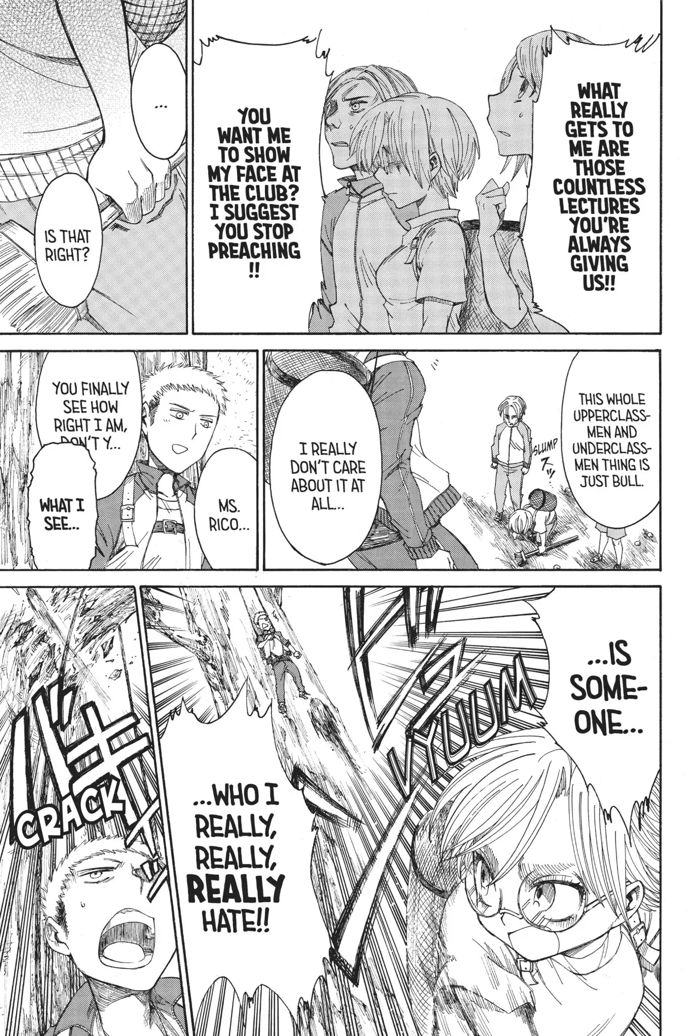Attack on Titan: Junior High Chapter 15 page 18 - Chapter 15: Vol.1 15th Period: Upperclassmen Are Seriously Scary