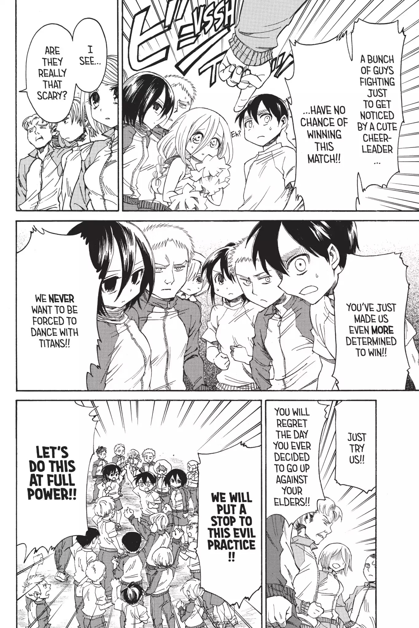 Attack on Titan: Junior High Chapter 15 page 5 - Chapter 15: Vol.1 15th Period: Upperclassmen Are Seriously Scary