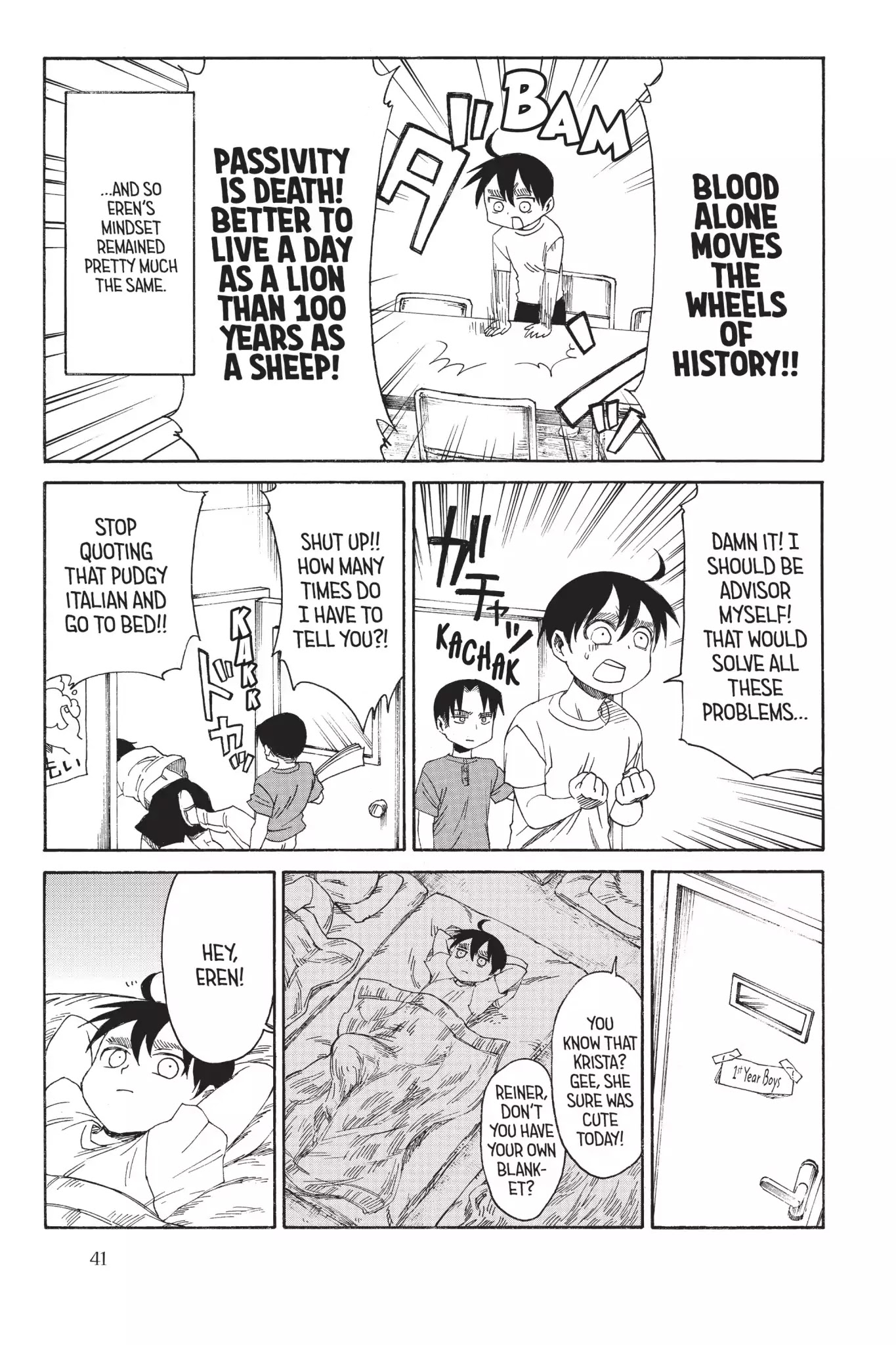 Attack on Titan: Junior High Chapter 18 page 21 - Chapter 18: Vol.2 18th Period: True Colors