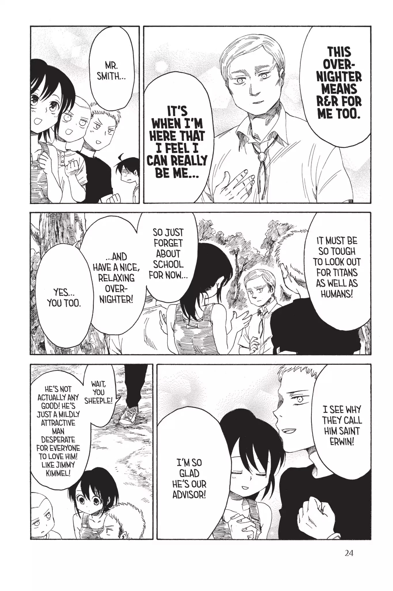 Attack on Titan: Junior High Chapter 18 page 4 - Chapter 18: Vol.2 18th Period: True Colors