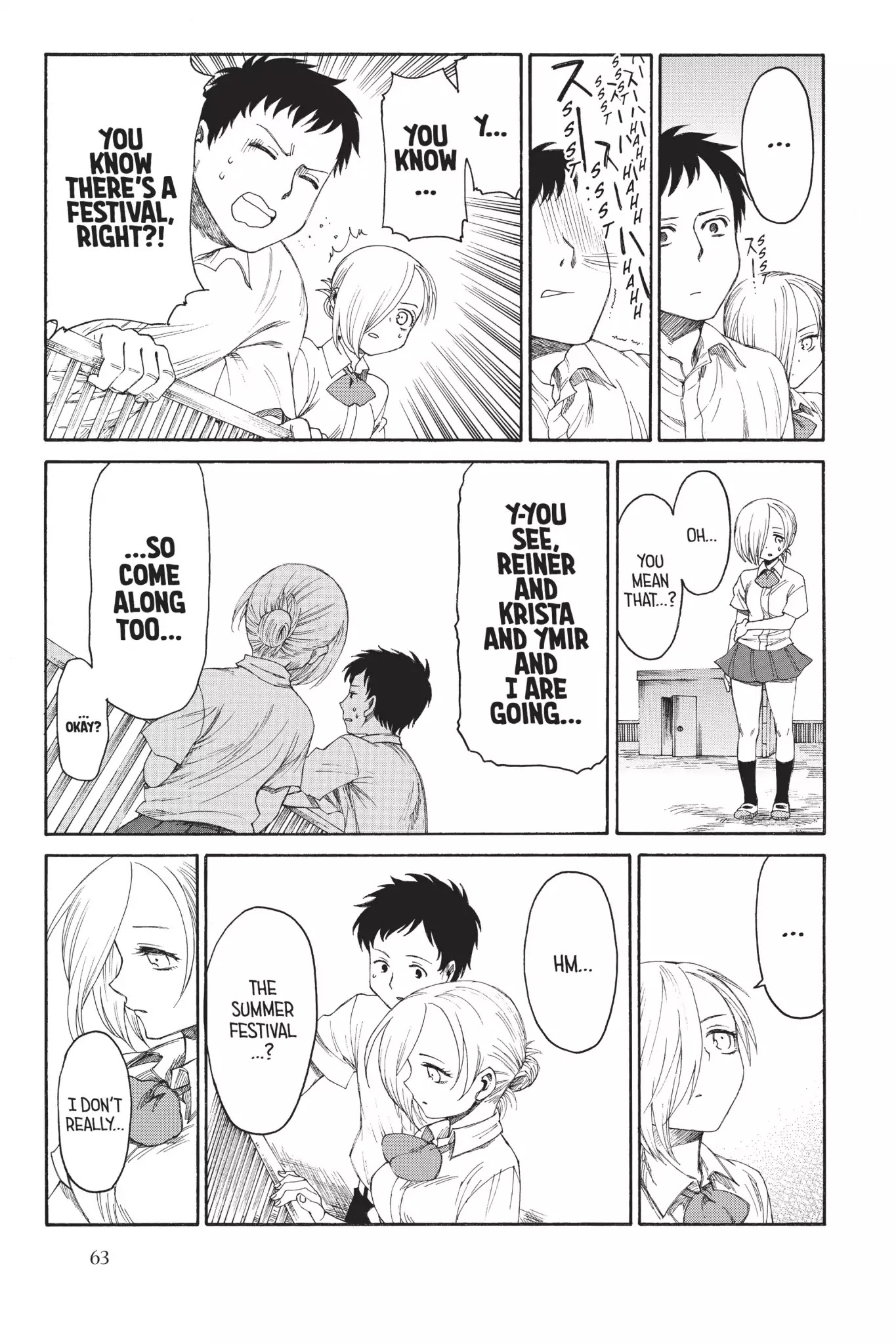 Attack on Titan: Junior High Chapter 19 page 10 - Chapter 19: Vol.2 19th Period: Love Is Fireworks In The Distant Past Or Something Like That