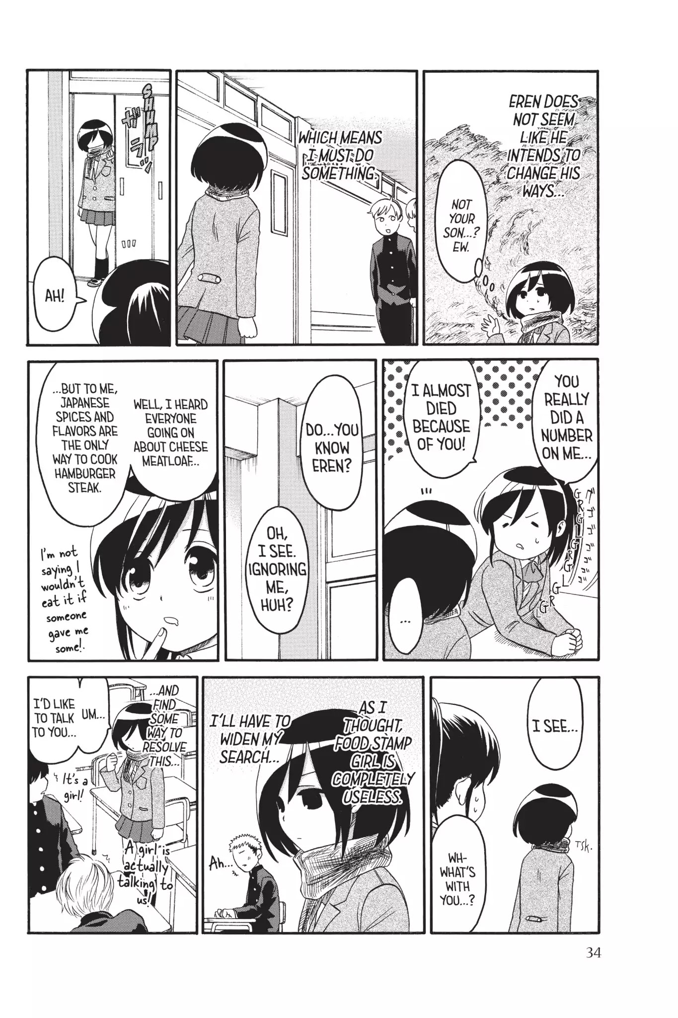 Attack on Titan: Junior High Chapter 2 page 10 - Chapter 2: Vol.1 2st Period: The Suckiest Titan