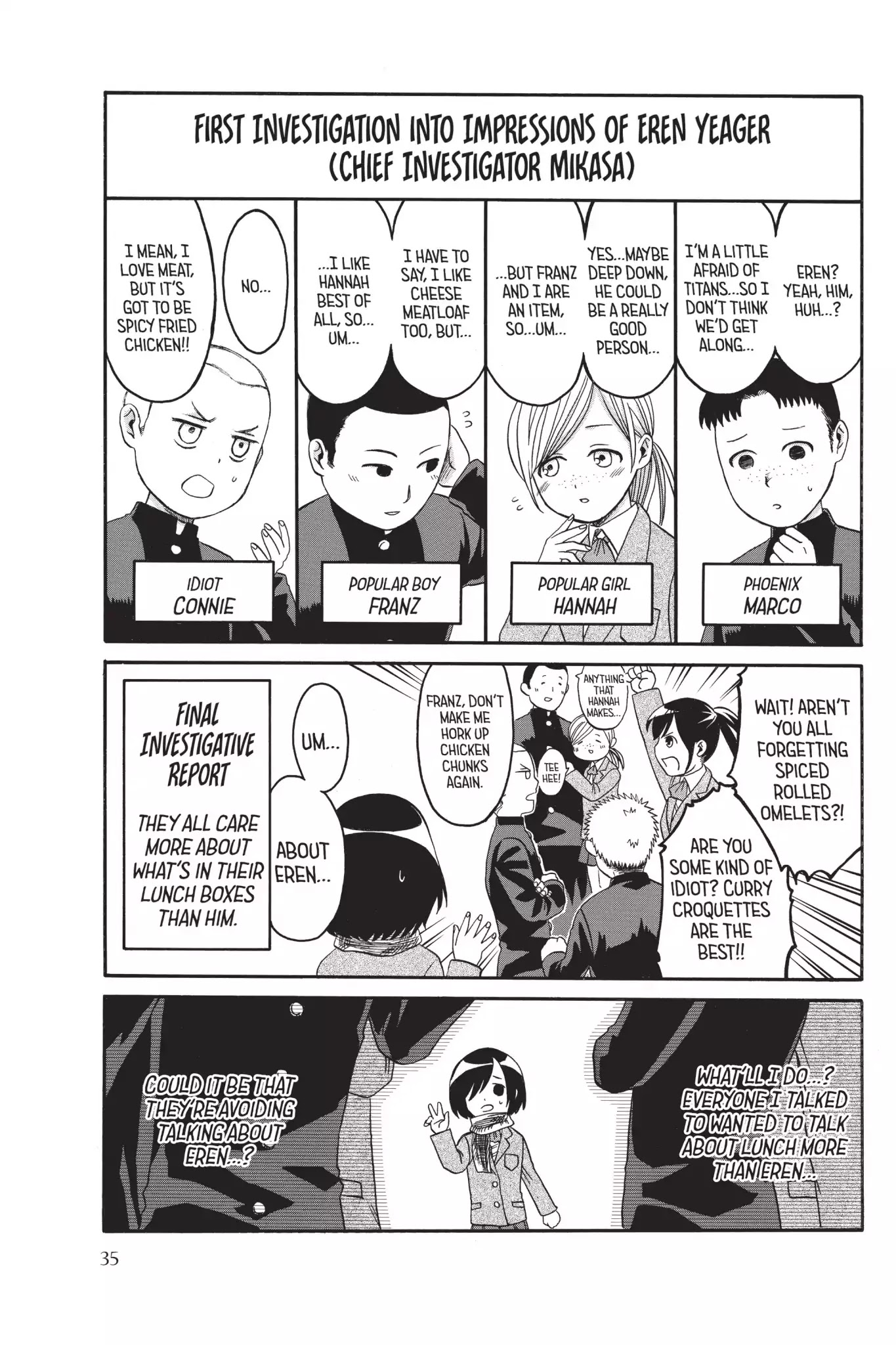 Attack on Titan: Junior High Chapter 2 page 11 - Chapter 2: Vol.1 2st Period: The Suckiest Titan