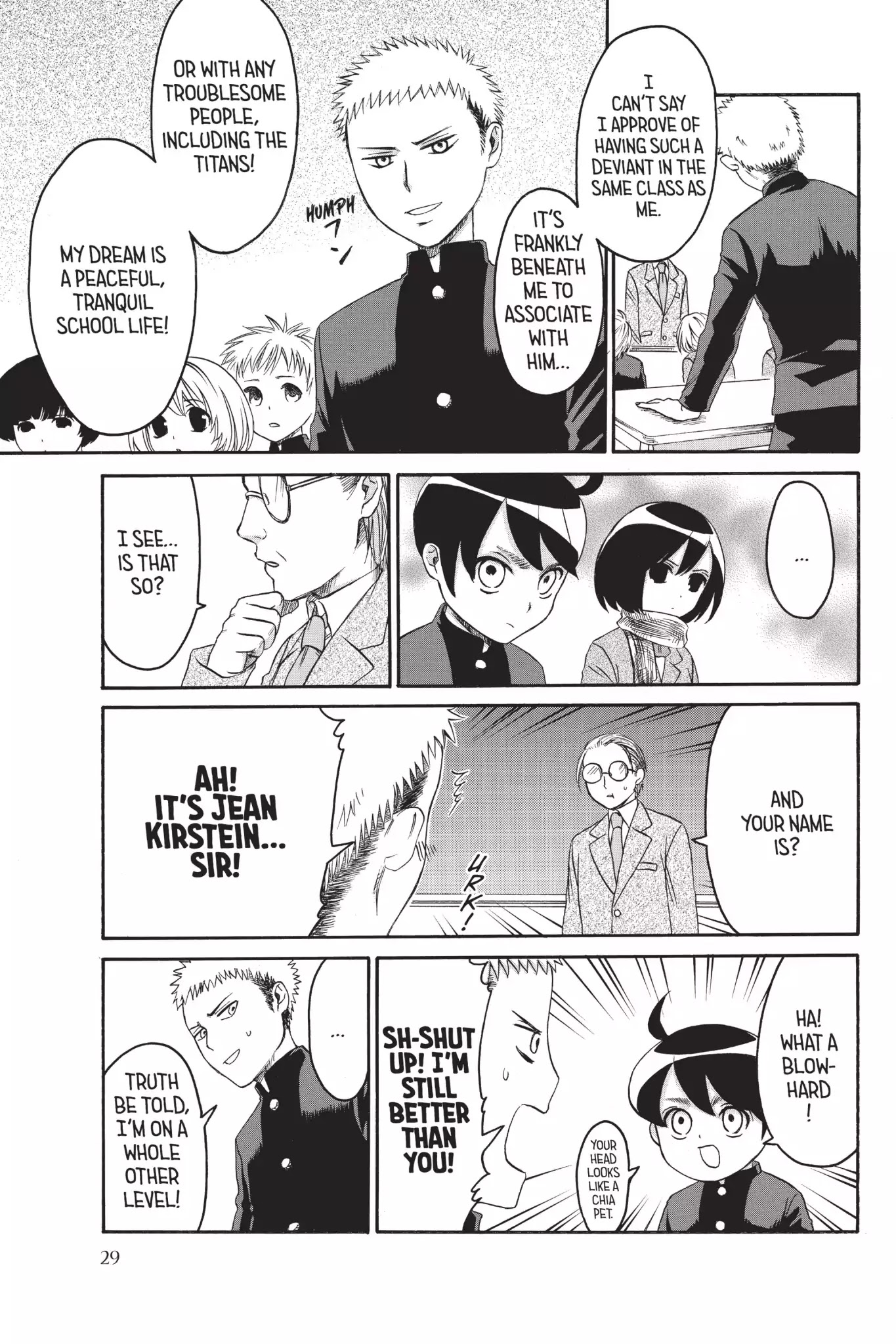 Attack on Titan: Junior High Chapter 2 page 5 - Chapter 2: Vol.1 2st Period: The Suckiest Titan