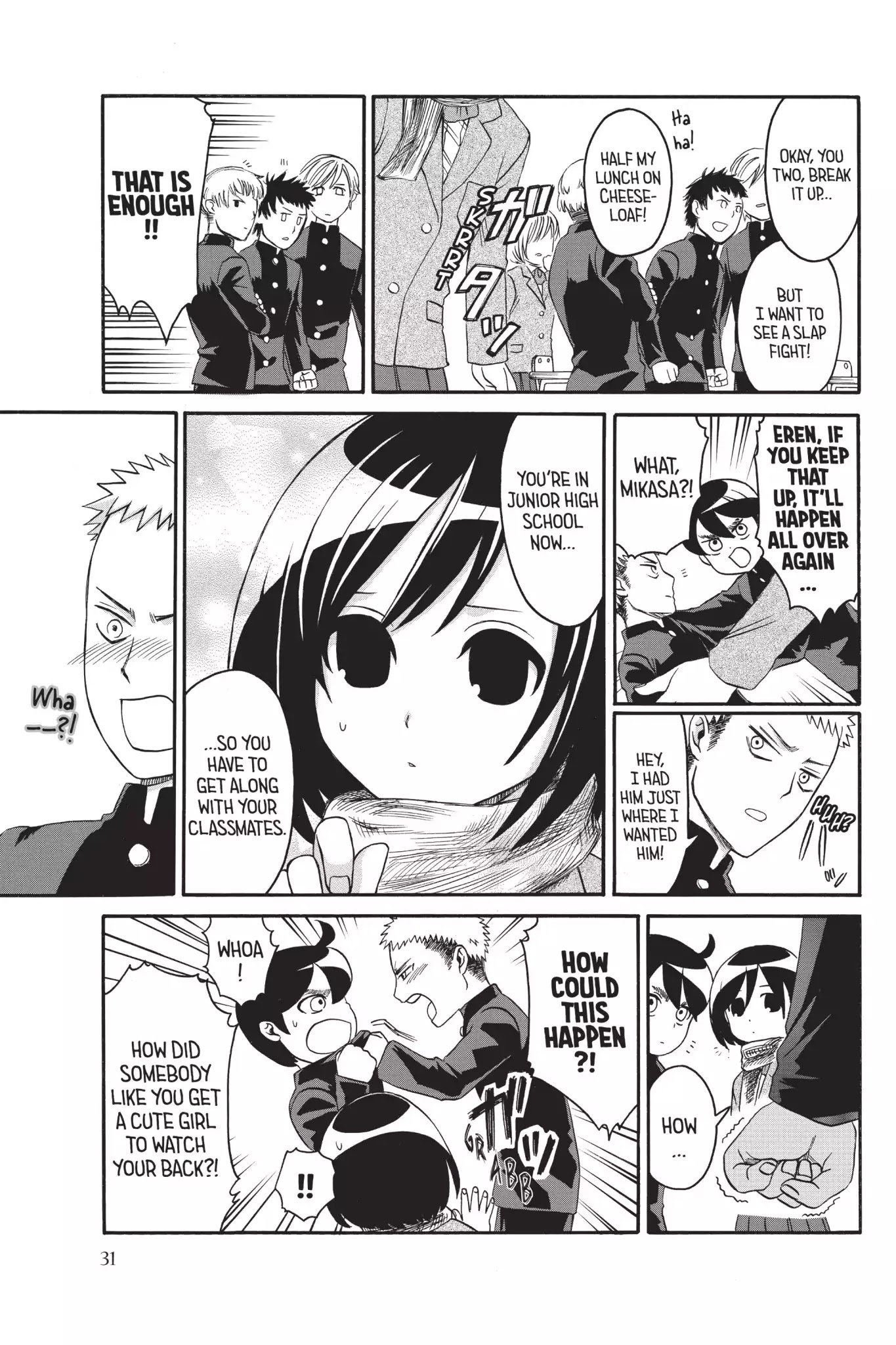 Attack on Titan: Junior High Chapter 2 page 7 - Chapter 2: Vol.1 2st Period: The Suckiest Titan