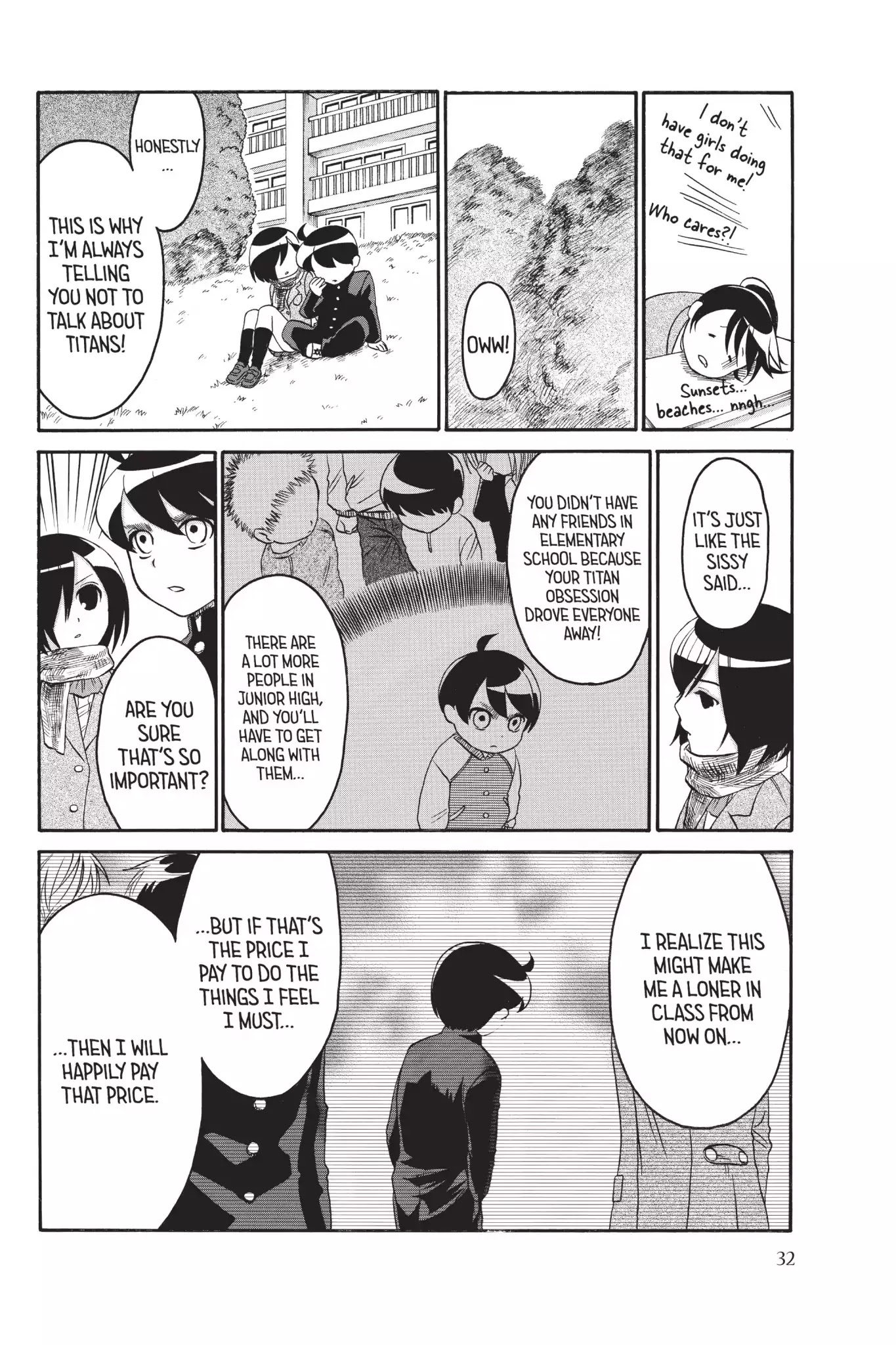 Attack on Titan: Junior High Chapter 2 page 8 - Chapter 2: Vol.1 2st Period: The Suckiest Titan