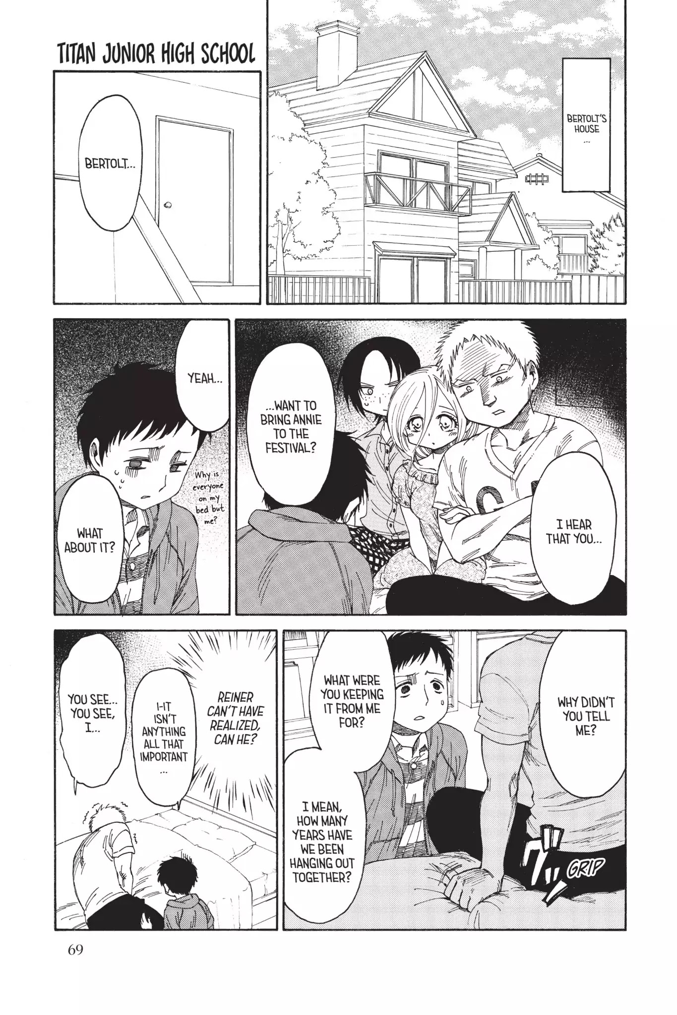 Attack on Titan: Junior High Chapter 20 page 1 - Chapter 20: Vol.2 20th Period: It's The Summer Festival! Everyone Gather!