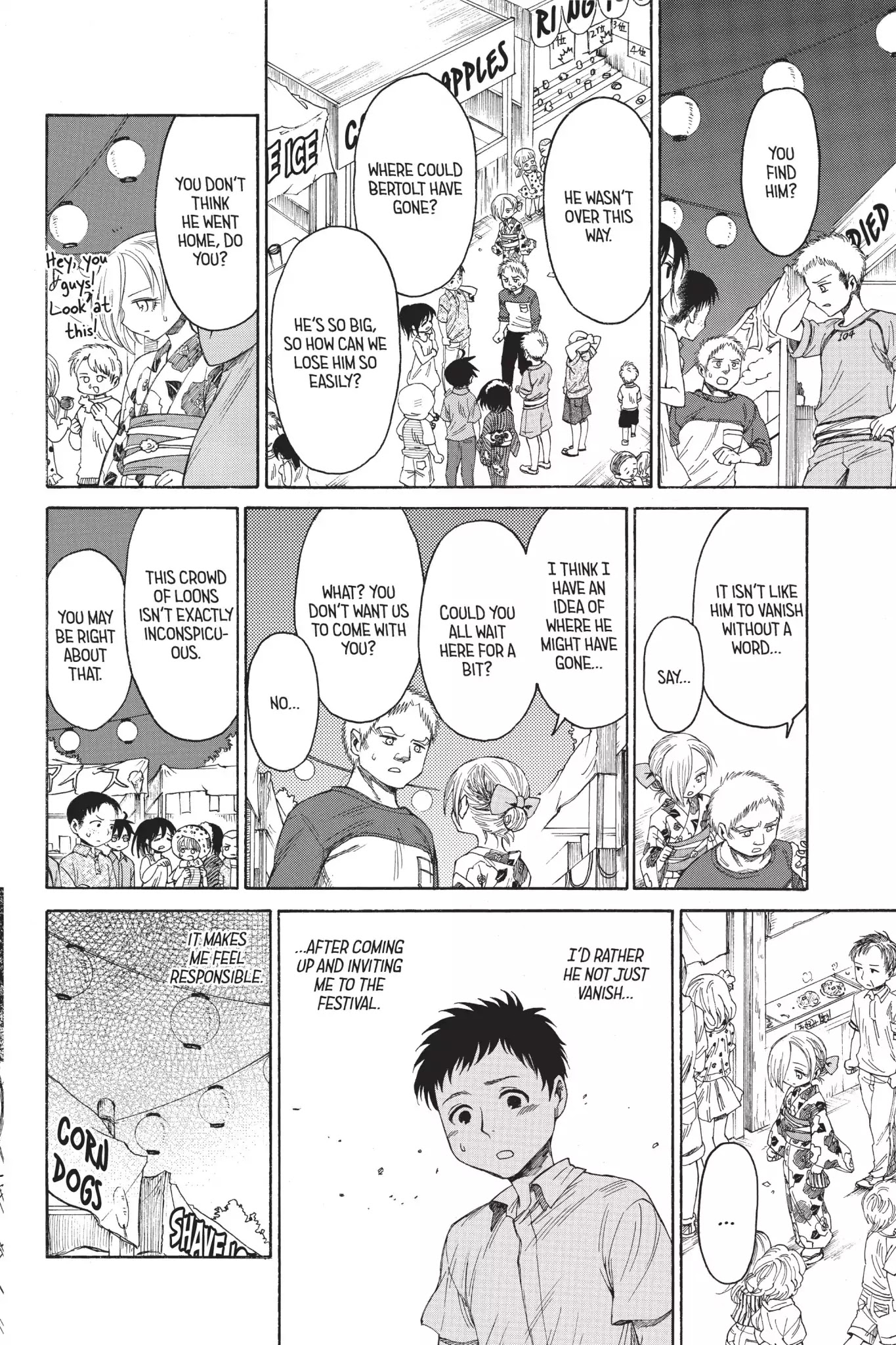 Attack on Titan: Junior High Chapter 20 page 22 - Chapter 20: Vol.2 20th Period: It's The Summer Festival! Everyone Gather!