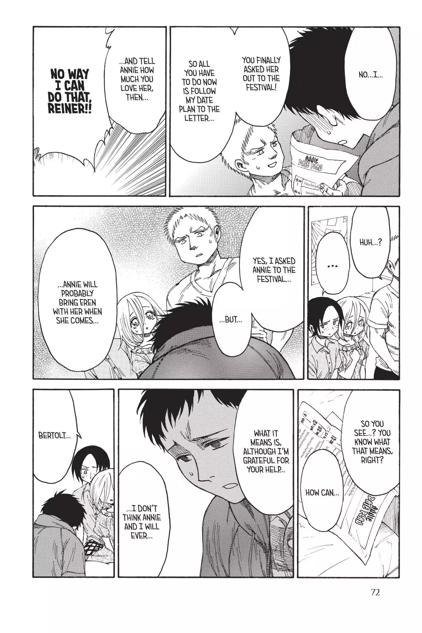 Attack on Titan: Junior High Chapter 20 page 4 - Chapter 20: Vol.2 20th Period: It's The Summer Festival! Everyone Gather!