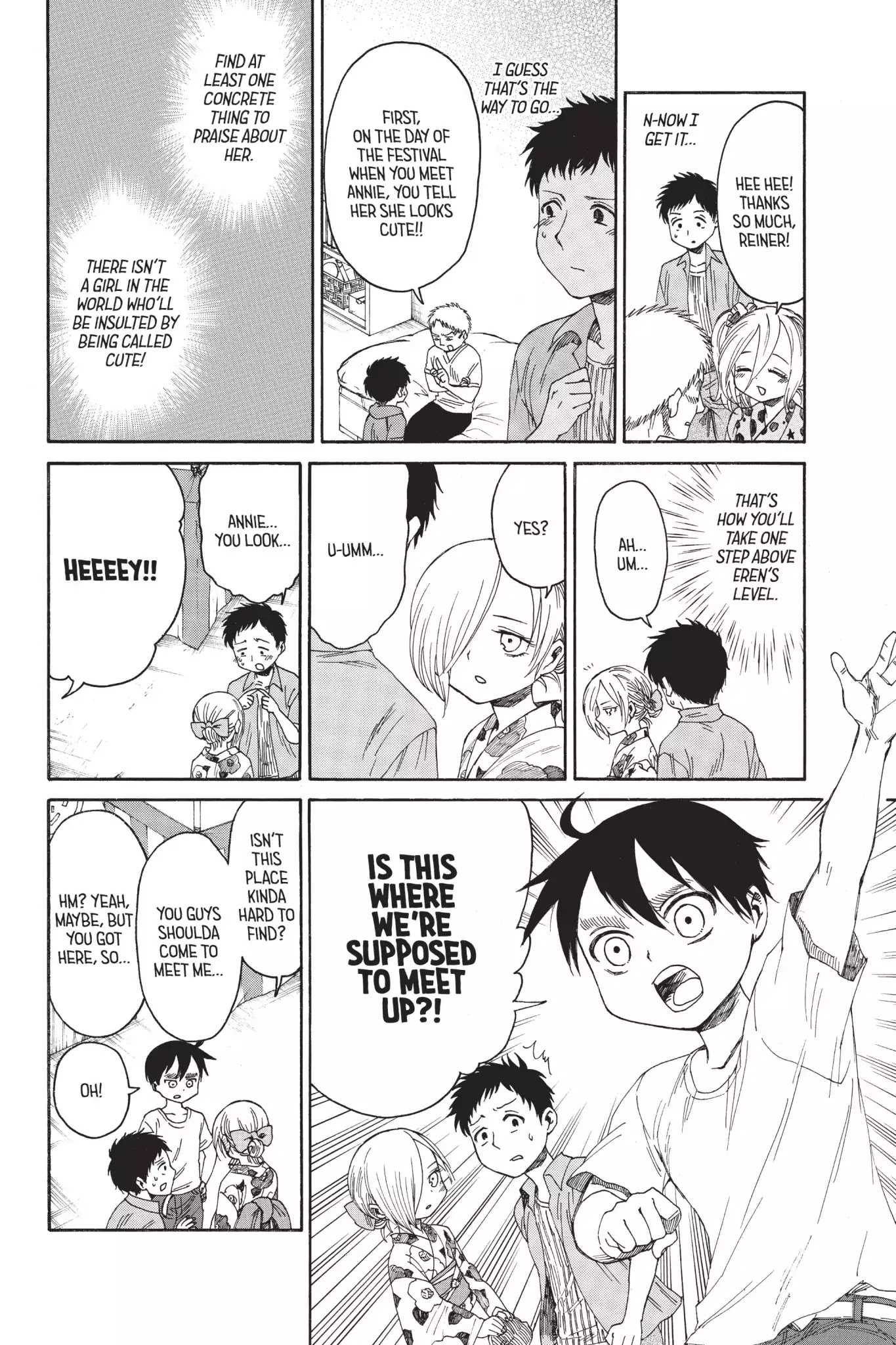 Attack on Titan: Junior High Chapter 20 page 8 - Chapter 20: Vol.2 20th Period: It's The Summer Festival! Everyone Gather!