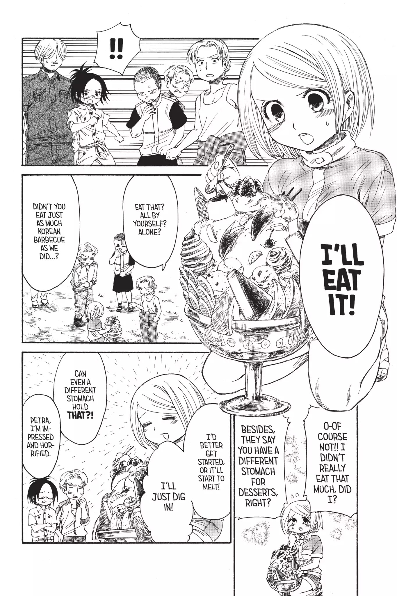 Attack on Titan: Junior High Chapter 22 page 14 - Chapter 22: Vol.2 22nd Period: Tastes Like Mother's Cooking, But She's Not The One Making It