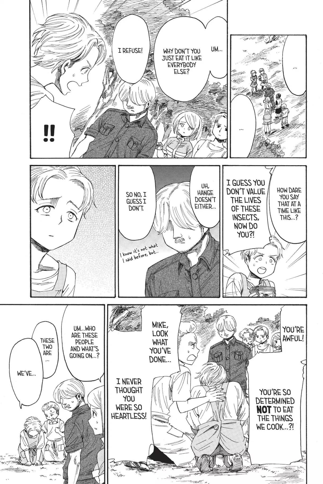 Attack on Titan: Junior High Chapter 22 page 21 - Chapter 22: Vol.2 22nd Period: Tastes Like Mother's Cooking, But She's Not The One Making It