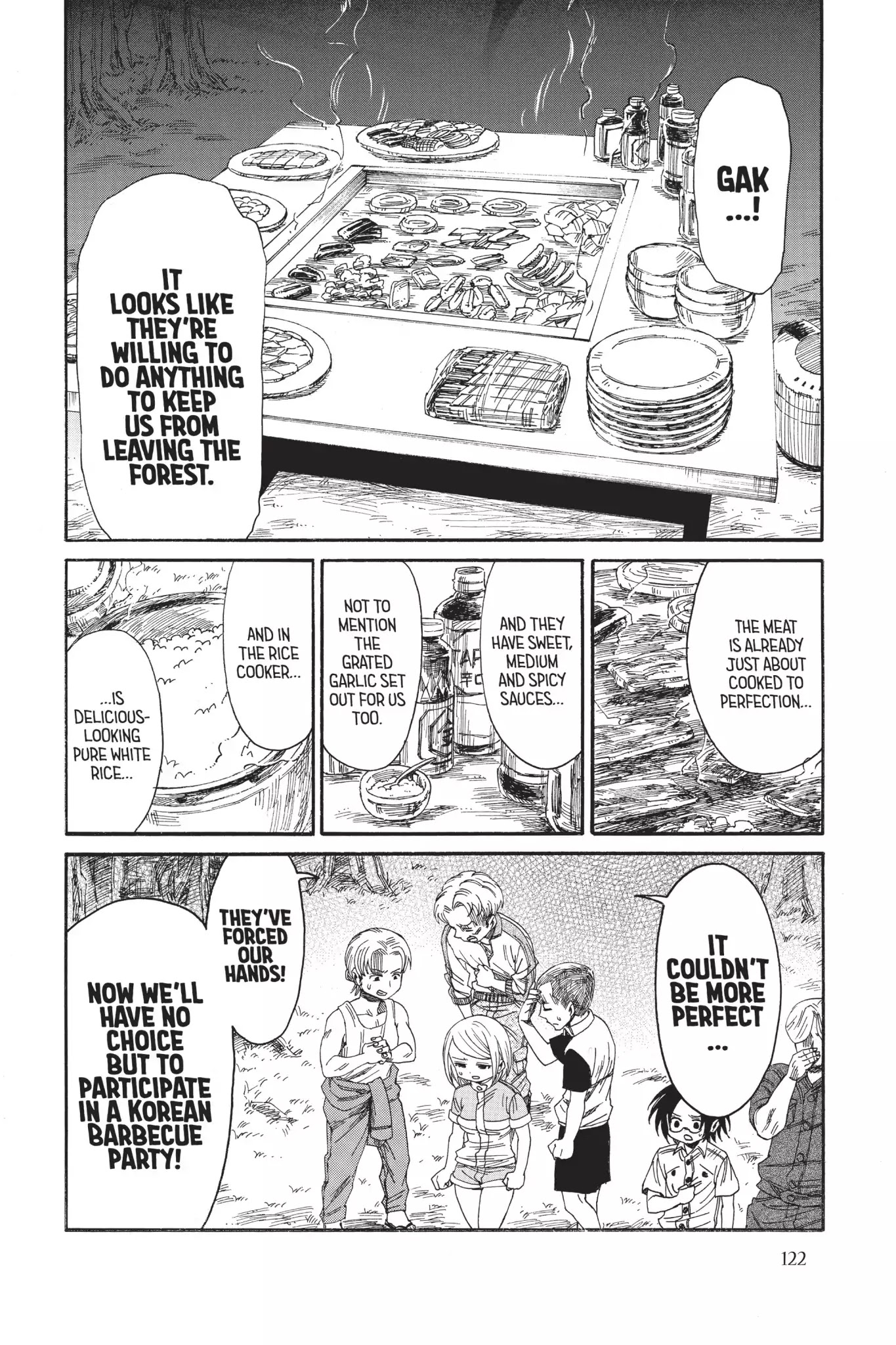 Attack on Titan: Junior High Chapter 22 page 6 - Chapter 22: Vol.2 22nd Period: Tastes Like Mother's Cooking, But She's Not The One Making It