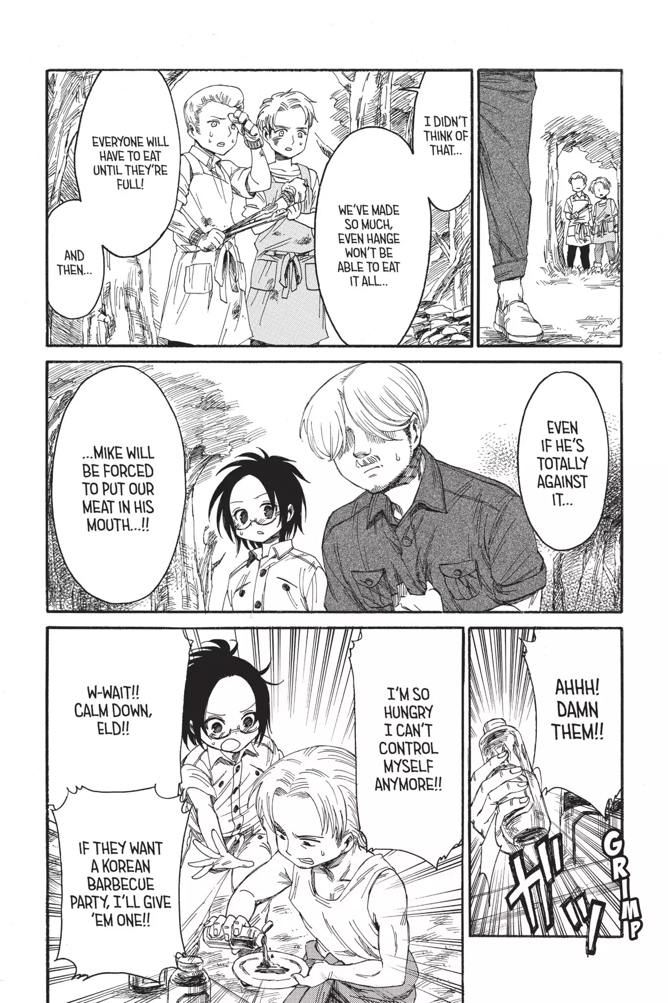 Attack on Titan: Junior High Chapter 22 page 7 - Chapter 22: Vol.2 22nd Period: Tastes Like Mother's Cooking, But She's Not The One Making It